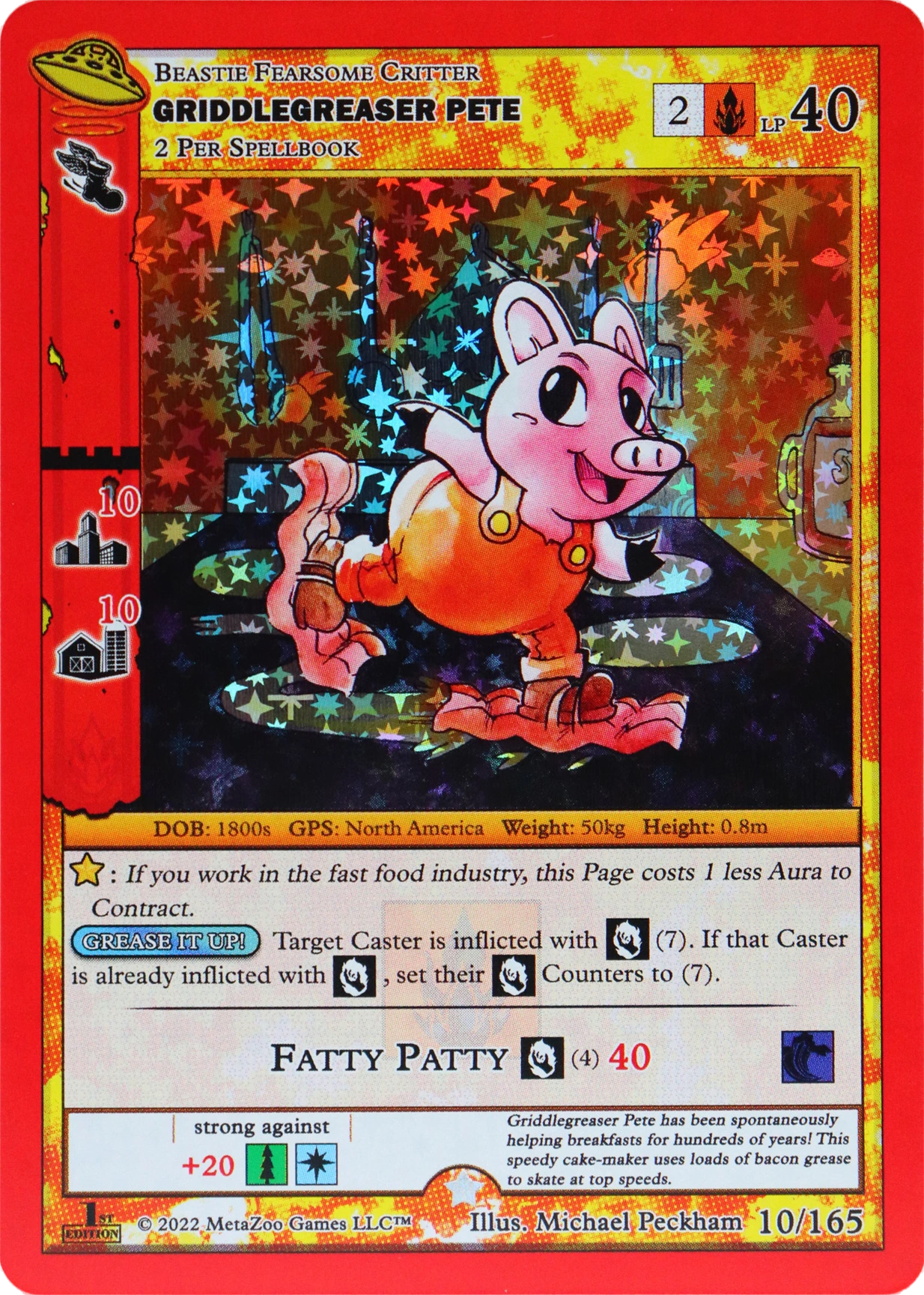 Griddlegreaser Pete 10/165 Full Holo MetaZoo UFO