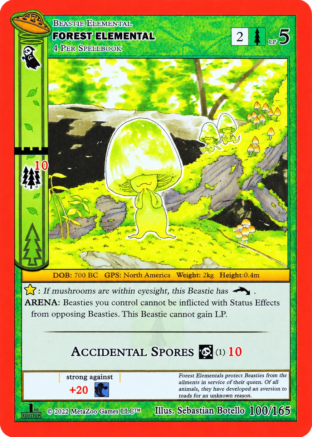 Forest Elemental 100/165 Non-Holo MetaZoo UFO