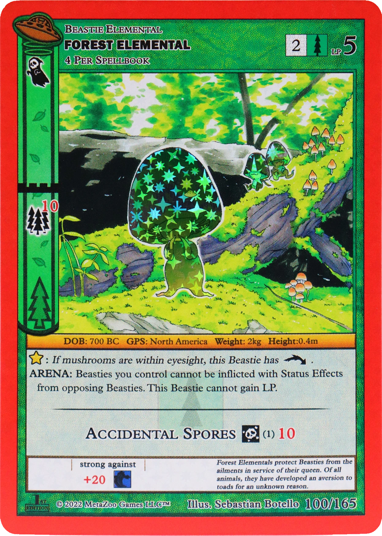 Forest Elemental 100/165 Reverse Holo MetaZoo UFO