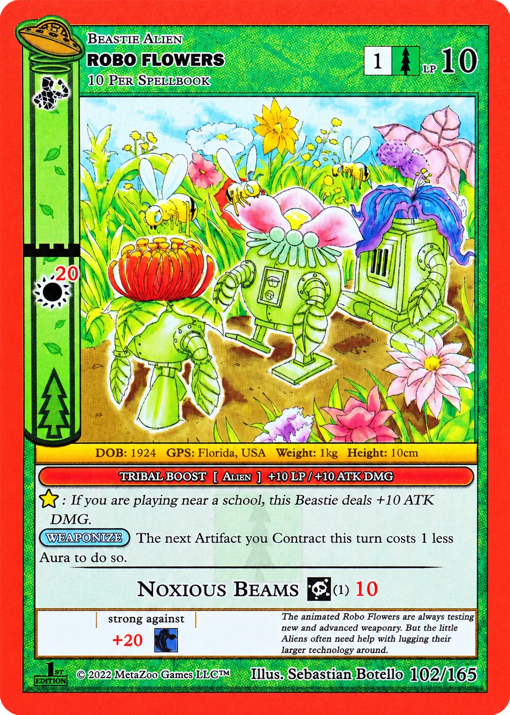 Robo Flowers 102/165 Non-Holo MetaZoo UFO