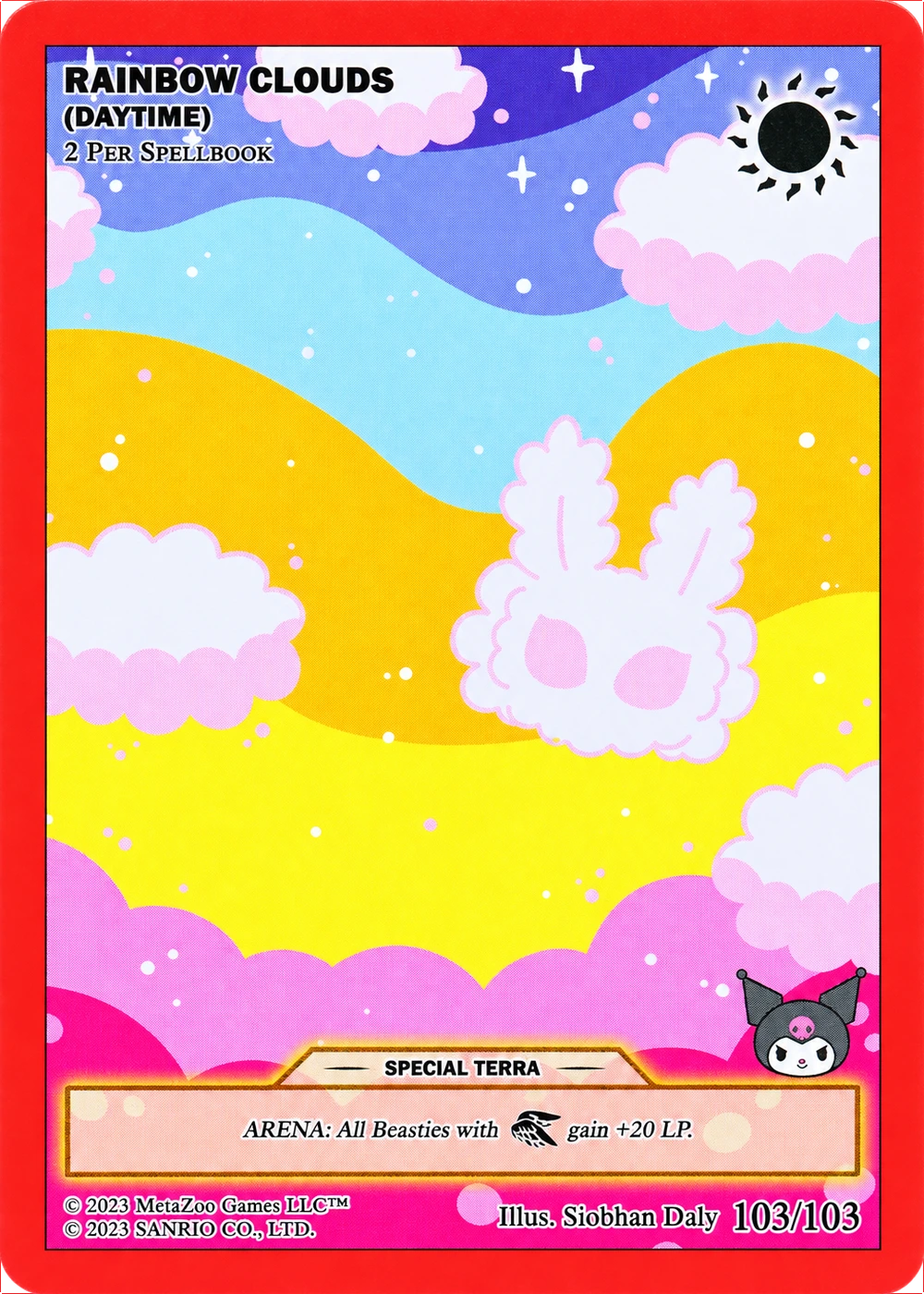 Rainbow Clouds (Daytime) 103/103 Non-Holo — Kuromi's Cryptid Carnival