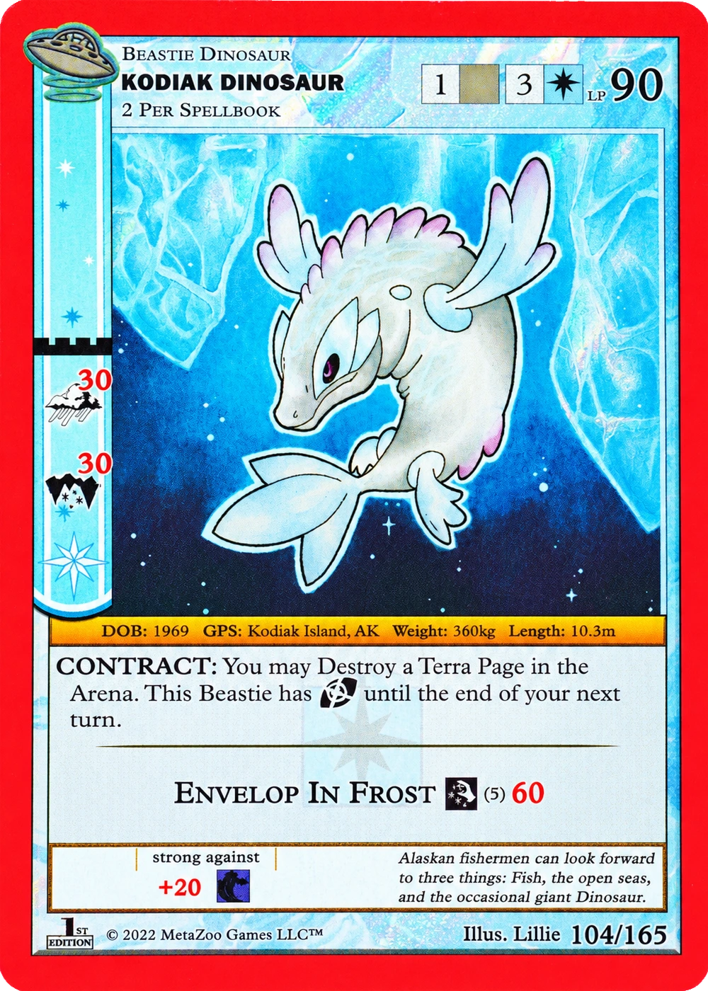 Kodiak Dinosaur 104/165 Non-Holo MetaZoo UFO