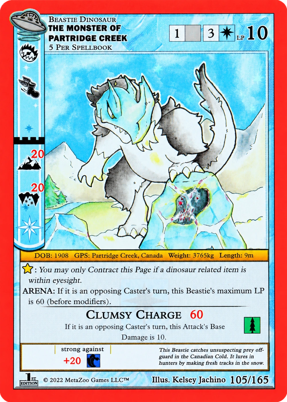 The Monster of Partridge Creek 105/165 Non-Holo MetaZoo UFO