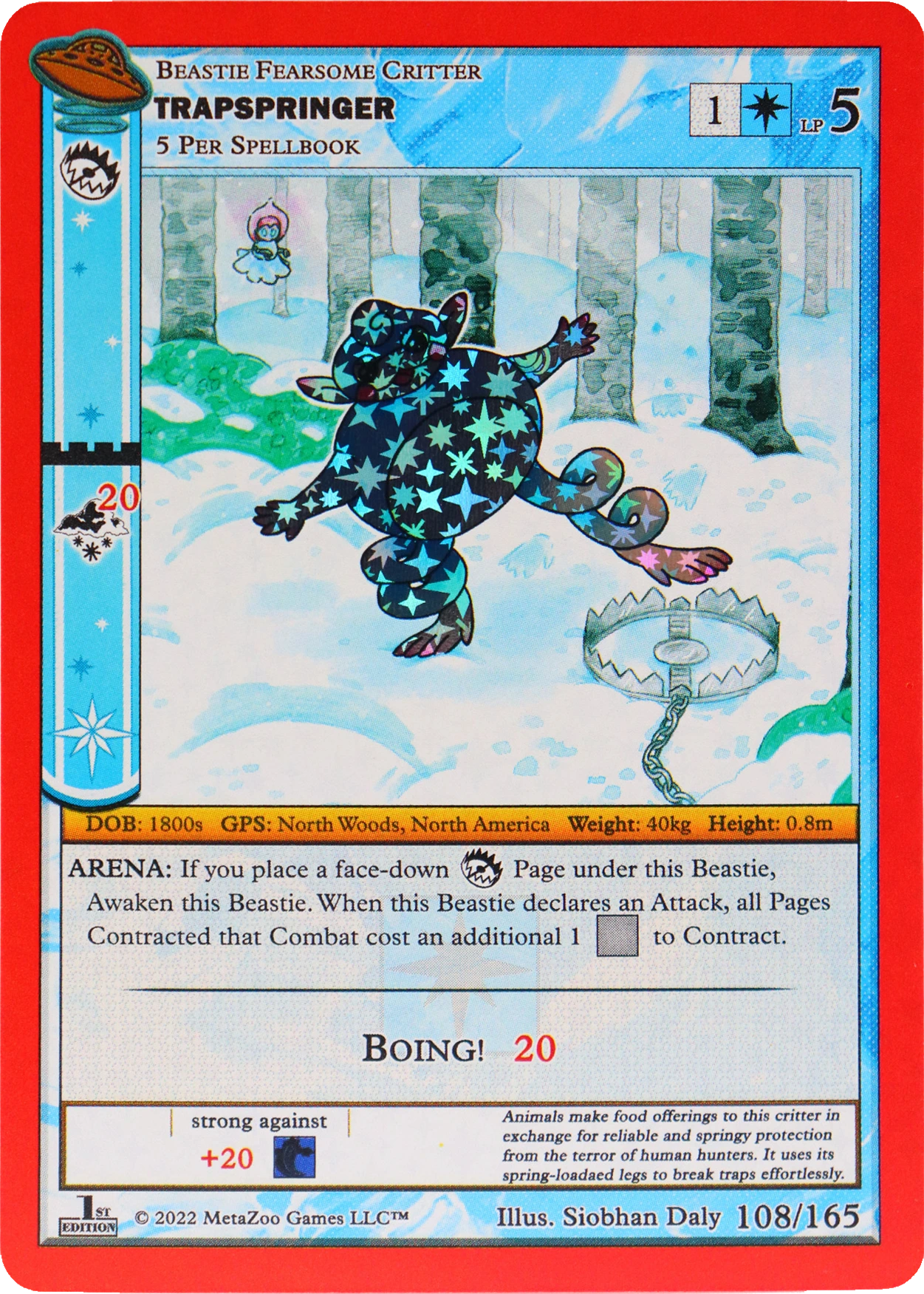 Trapspringer 108/165 Reverse Holo MetaZoo UFO
