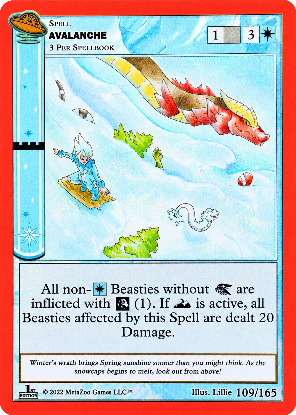 Avalanche 109/165 Non-Holo MetaZoo UFO