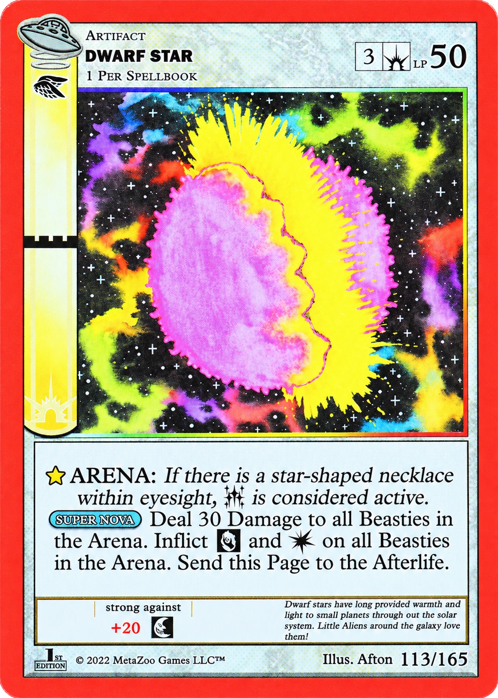 Dwarf Star 113/165 Non-Holo MetaZoo UFO