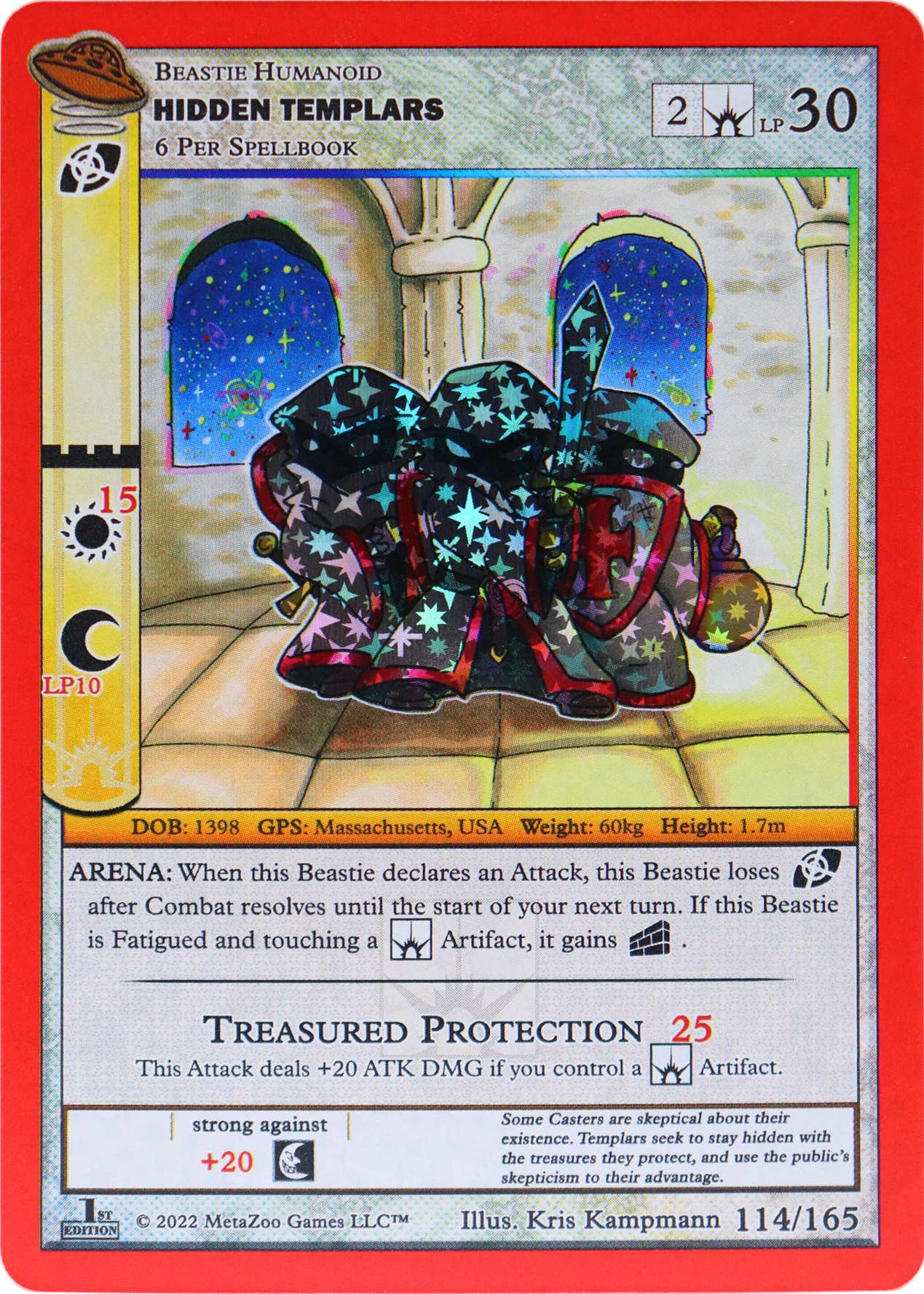 Hidden Templars 114/165 Reverse Holo MetaZoo UFO