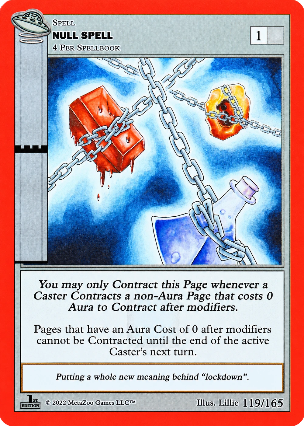 Null Spell 119/165 Non-Holo MetaZoo UFO