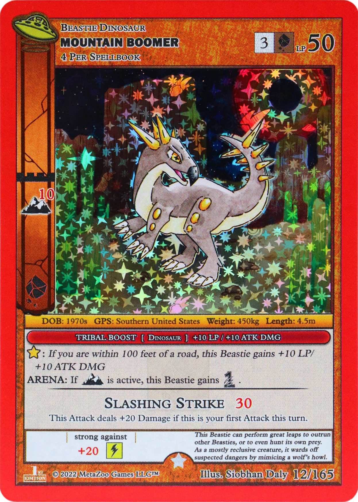 Mountain Boomer 12/165 Full Holo MetaZoo UFO
