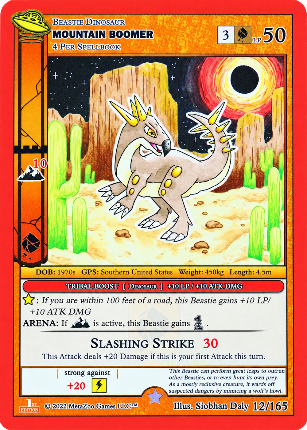 Mountain Boomer 12/165 Non-Holo MetaZoo UFO