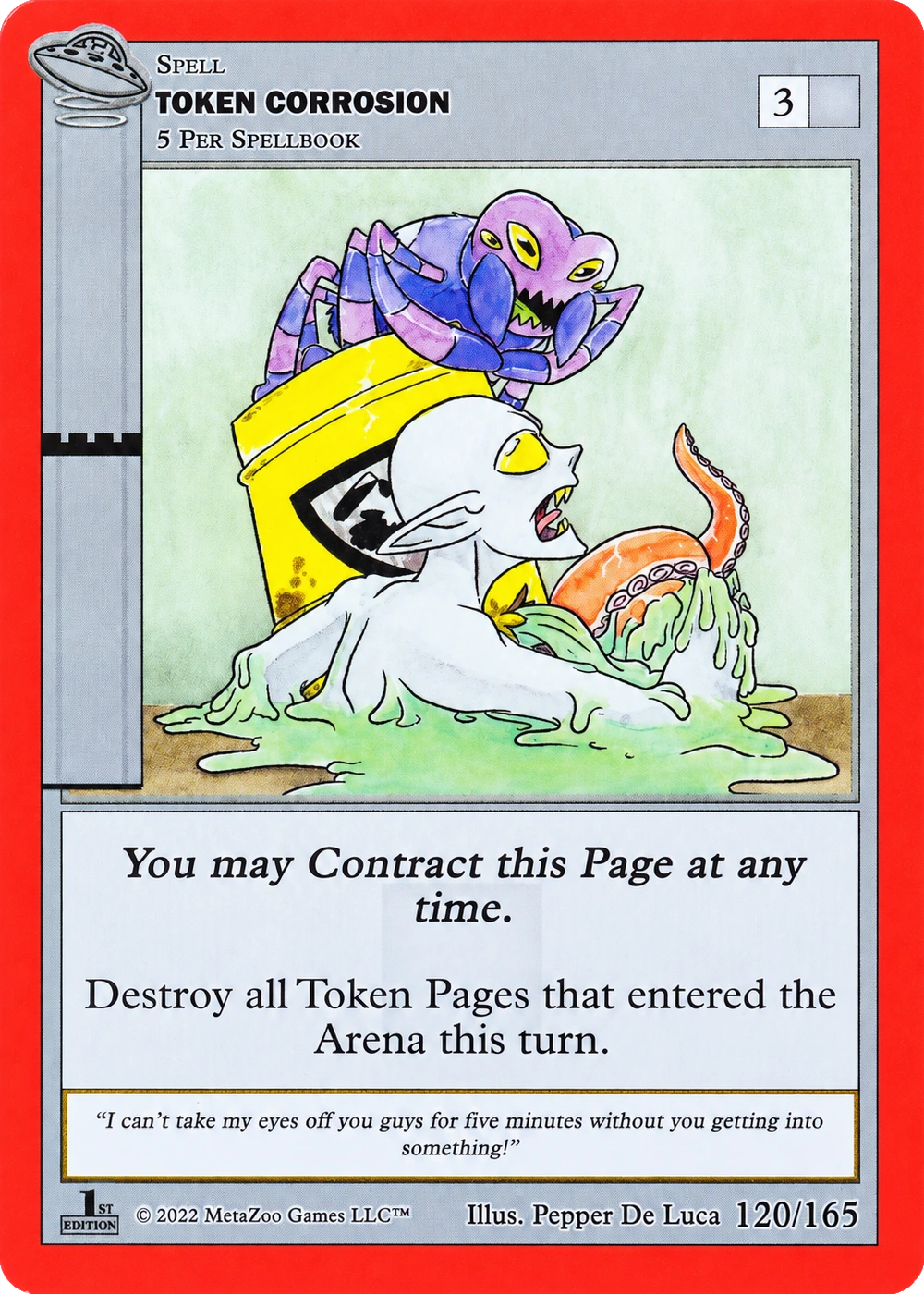 Token Corrosion 120/165 Non-Holo MetaZoo UFO