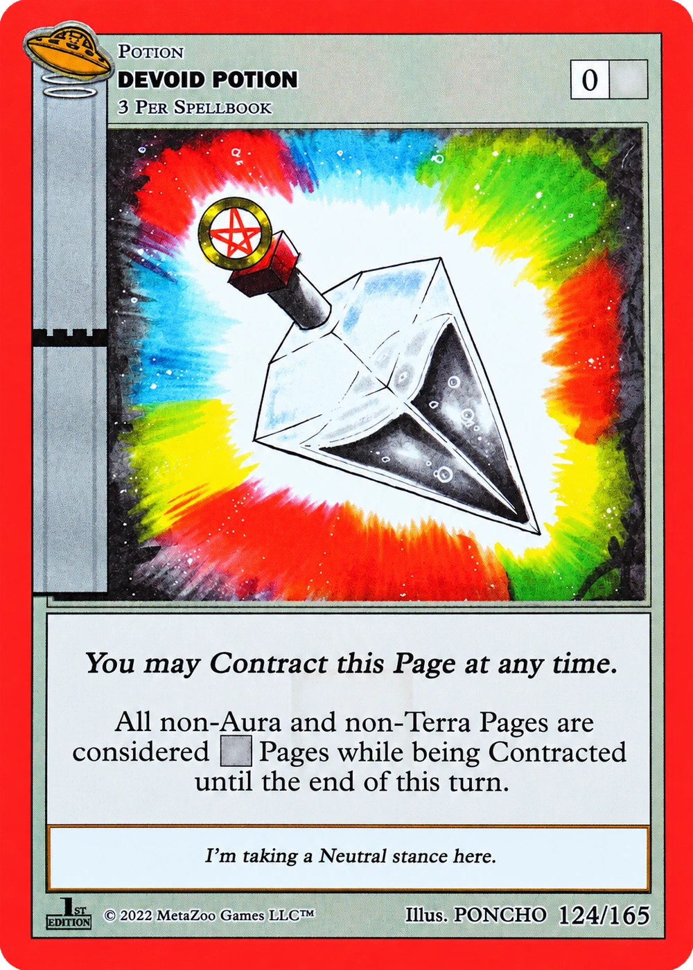 Devoid Potion 124/165 Non-Holo MetaZoo UFO
