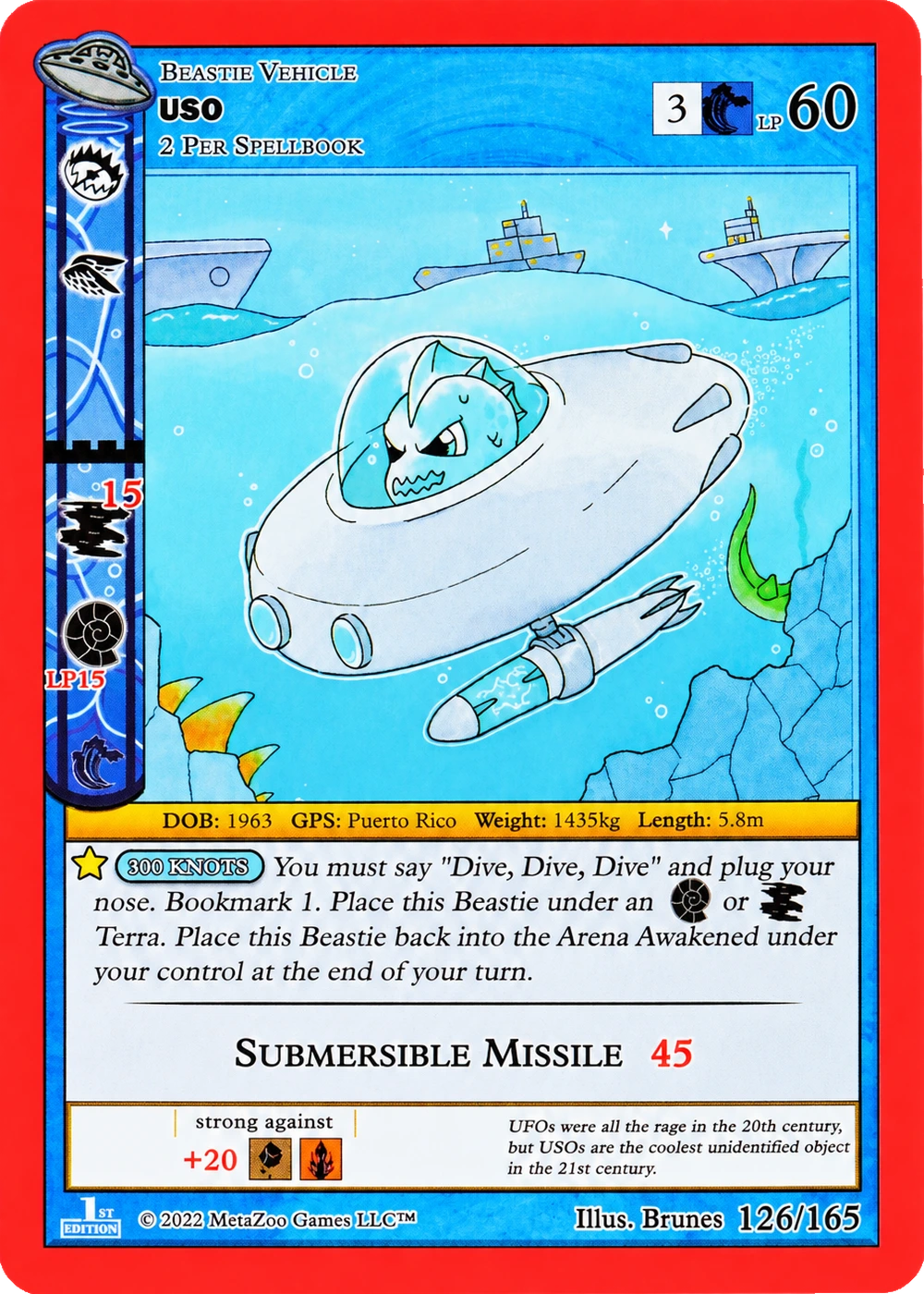 USO 126/165 Non-Holo MetaZoo UFO