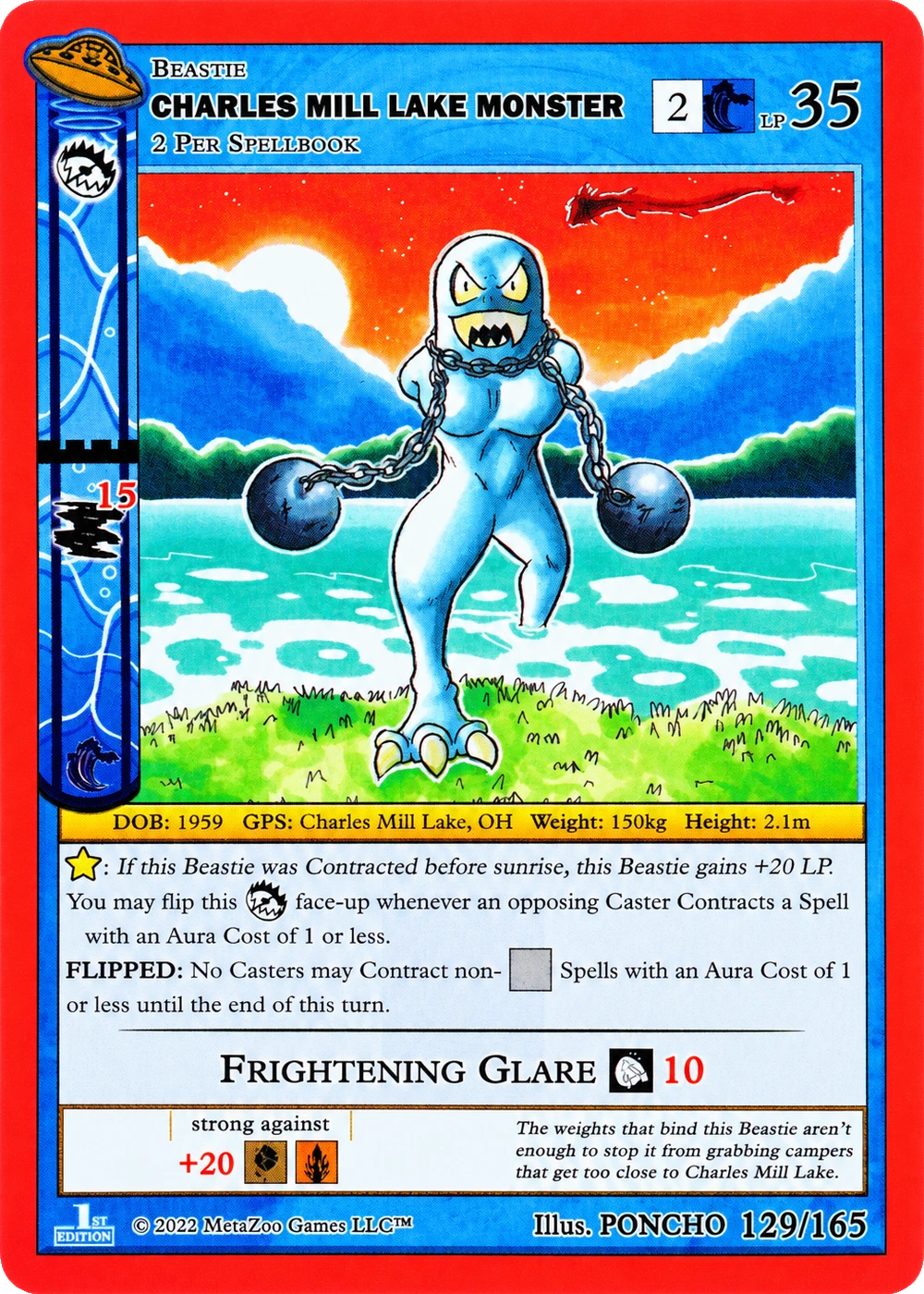 Charles Mill Lake Monster 129/165 Non-Holo MetaZoo UFO