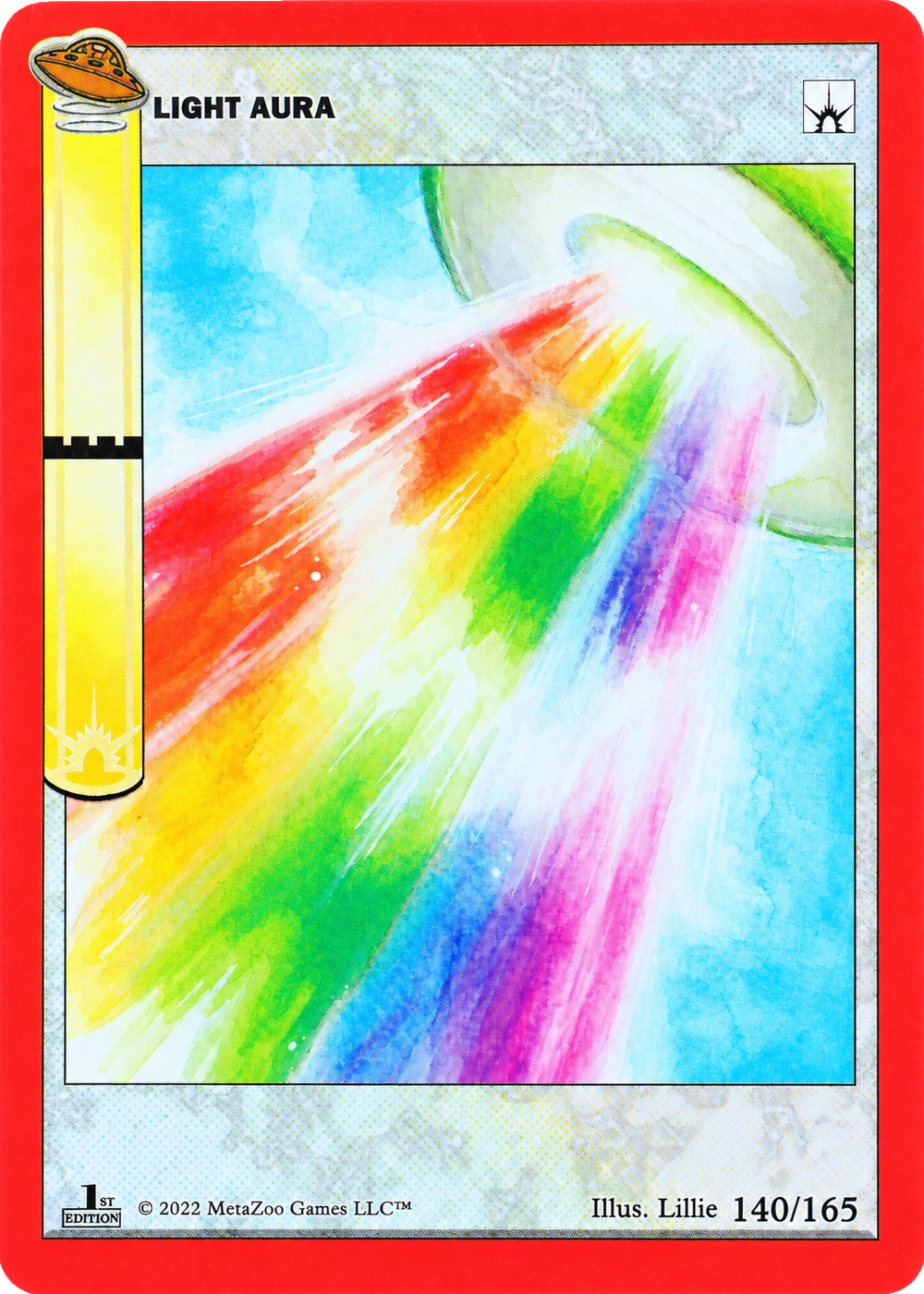 Light Aura 140/165 Non-Holo MetaZoo UFO