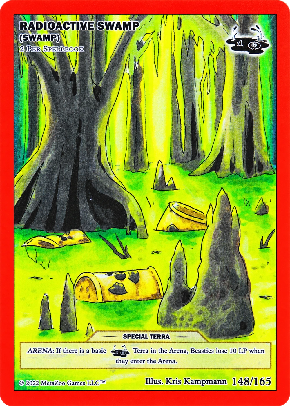 Radioactive Swamp (Swamp) 148/165 Non-Holo MetaZoo UFO
