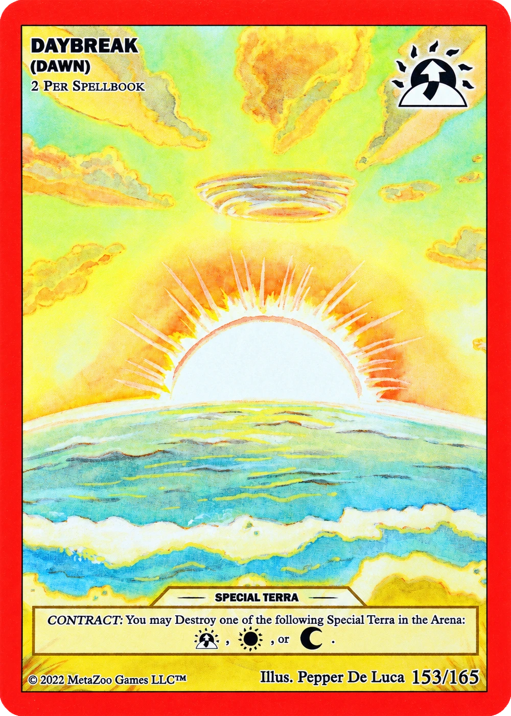 Daybreak (Dawn) 153/165 Non-Holo MetaZoo UFO