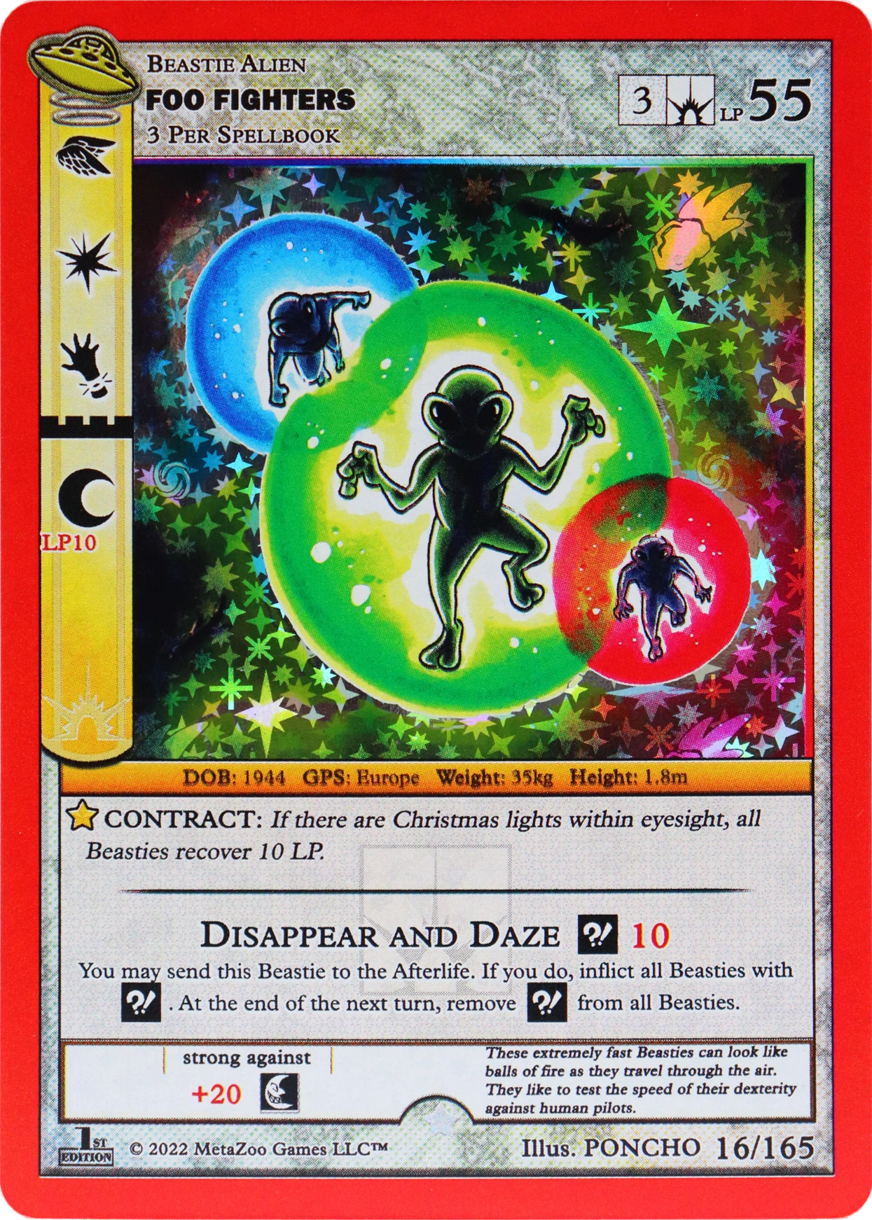 Foo Fighters 16/165 Full Holo MetaZoo UFO