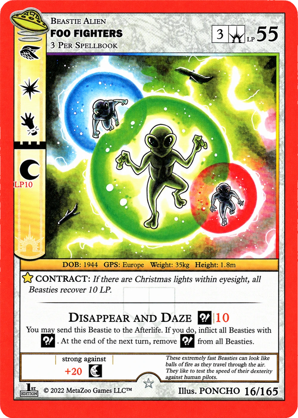 Foo Fighters 16/165 Non-Holo MetaZoo UFO