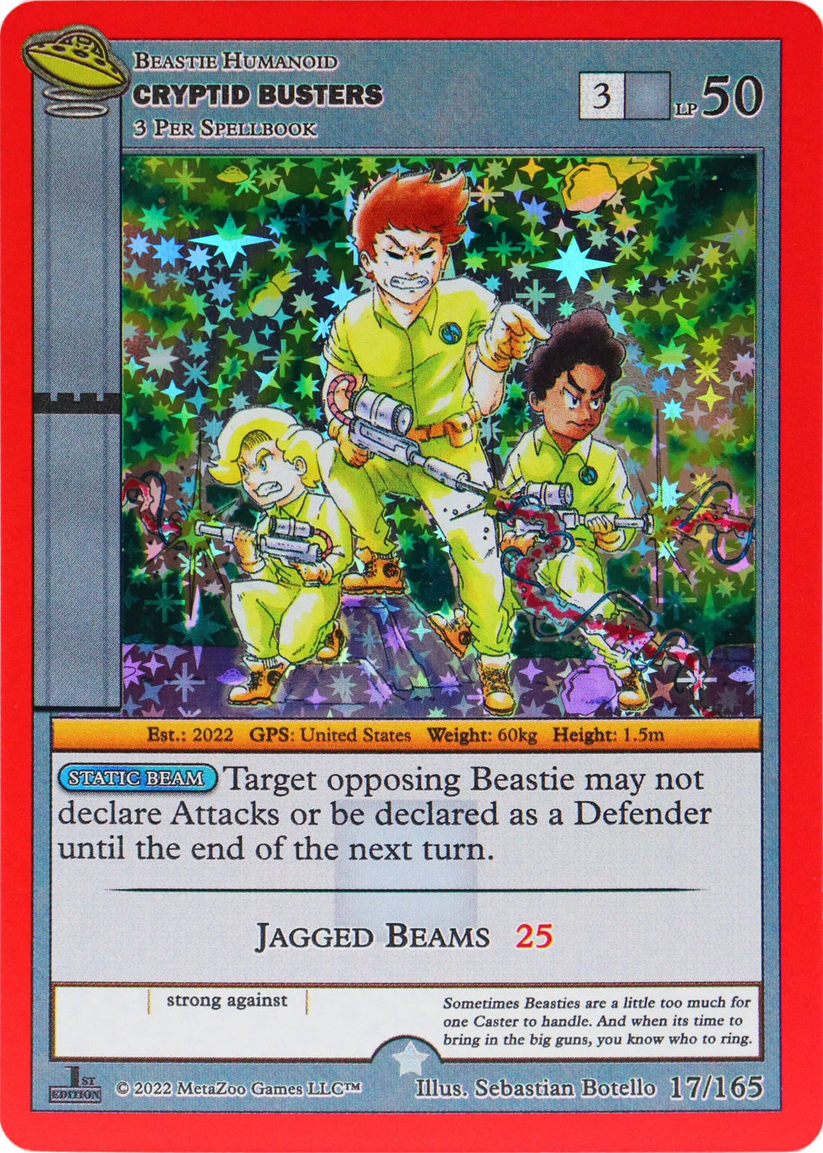 Cryptid Busters 17/165 Full Holo MetaZoo UFO