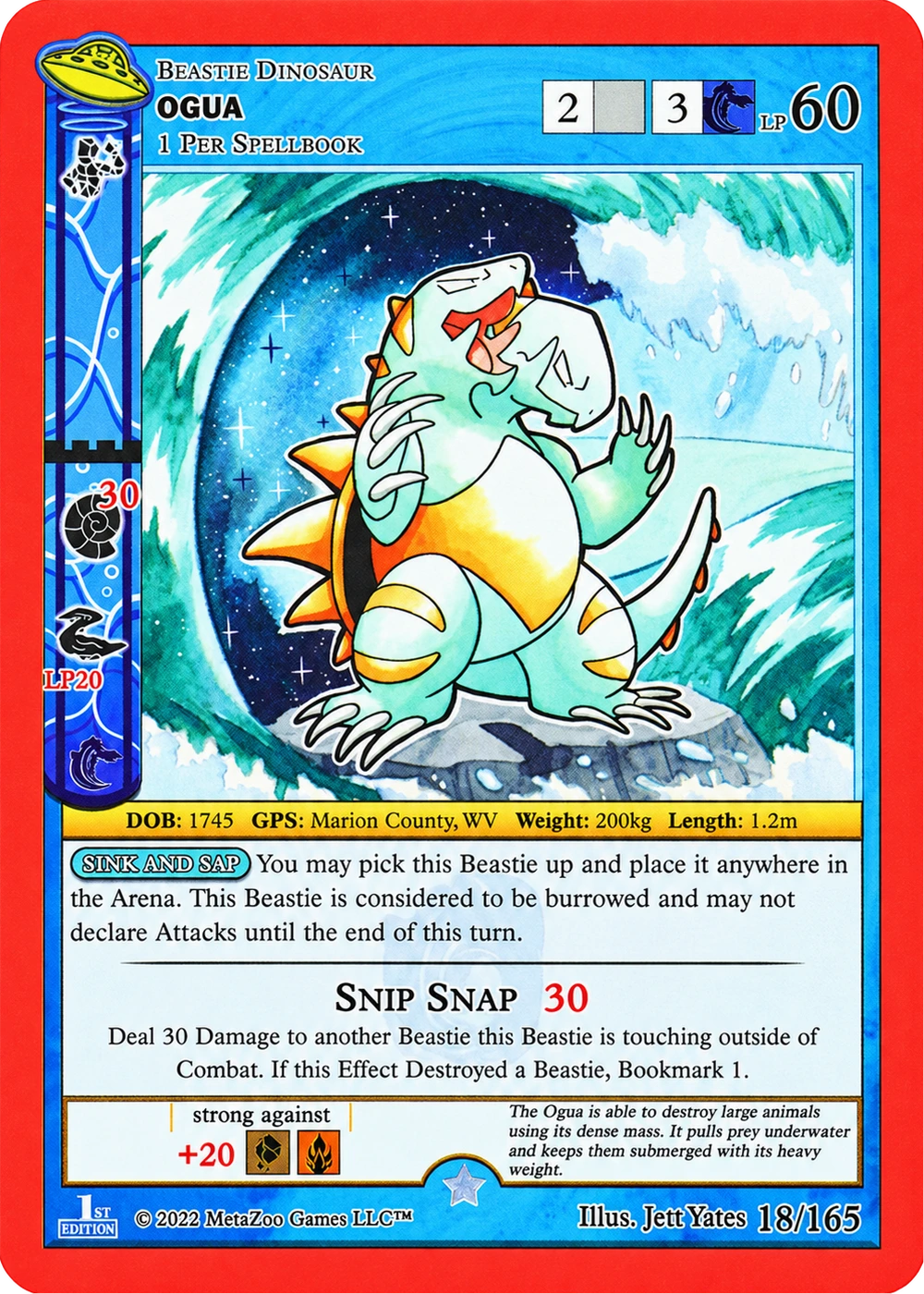 Ogua 18/165 Non-Holo MetaZoo UFO