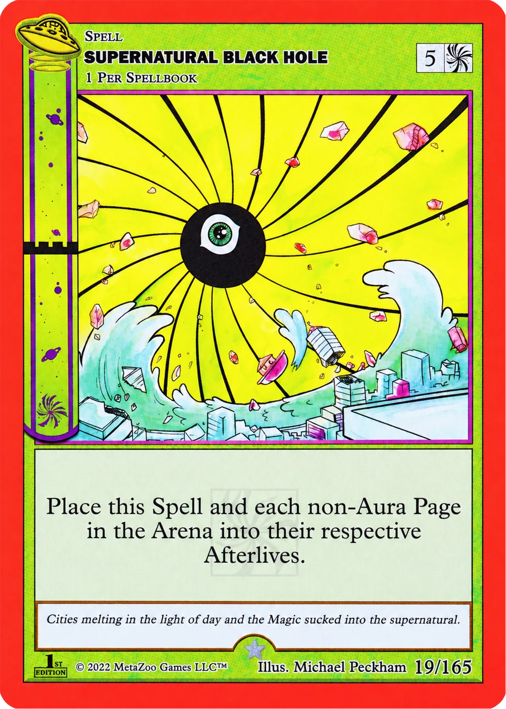 Supernatural Black Hole 19/165 Non-Holo MetaZoo UFO