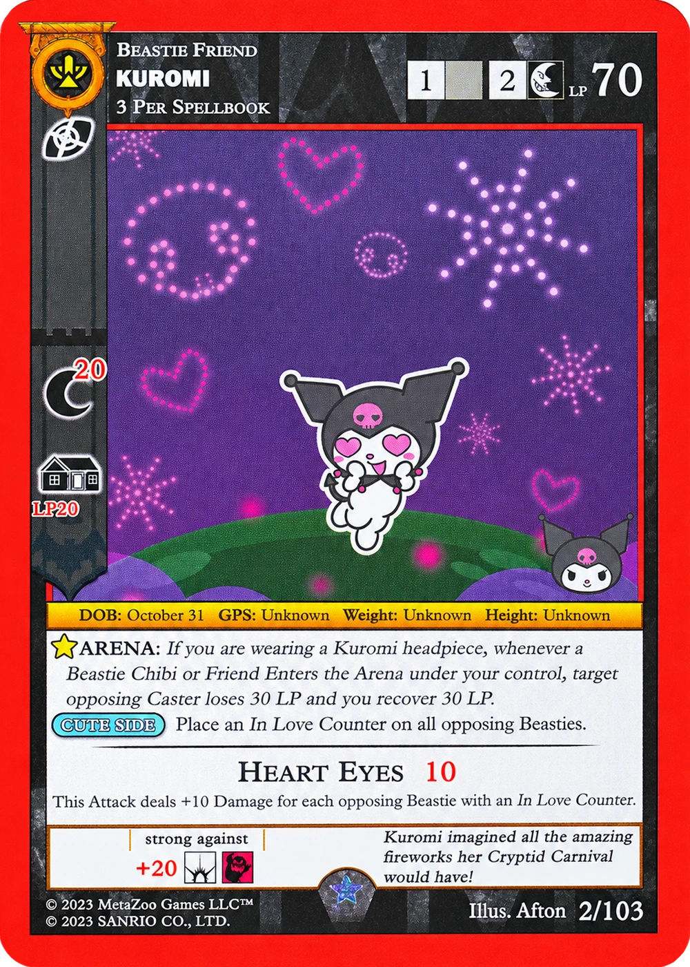 Kuromi 2/103 Non-Holo — Kuromi's Cryptid Carnival