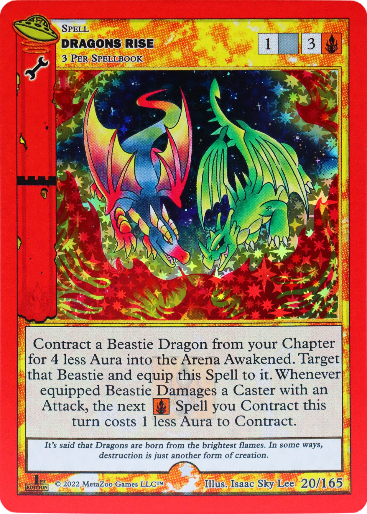 Dragons Rise 20/165 Full Holo MetaZoo UFO
