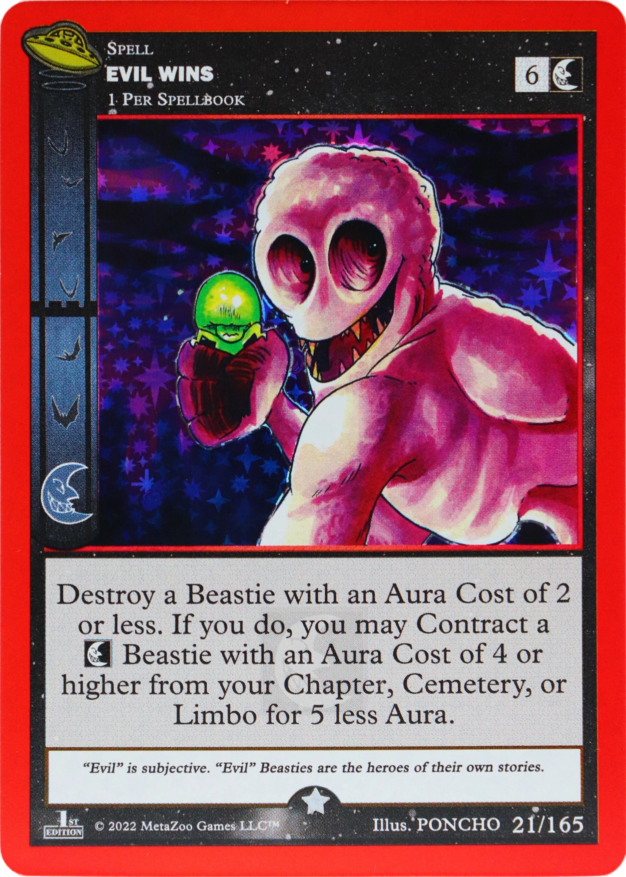 Evil Wins 21/165 Full Holo MetaZoo UFO