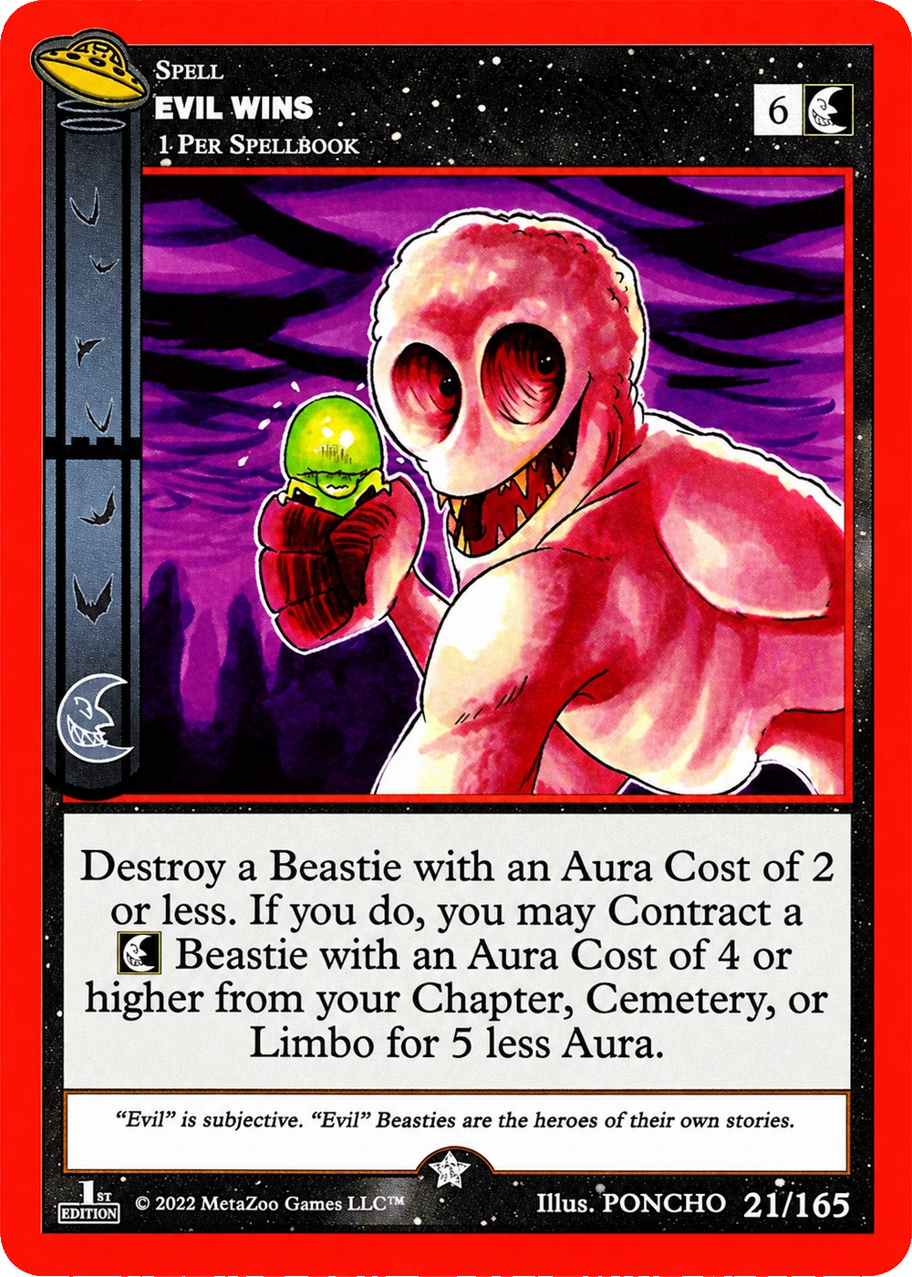 Evil Wins 21/165 Non-Holo MetaZoo UFO