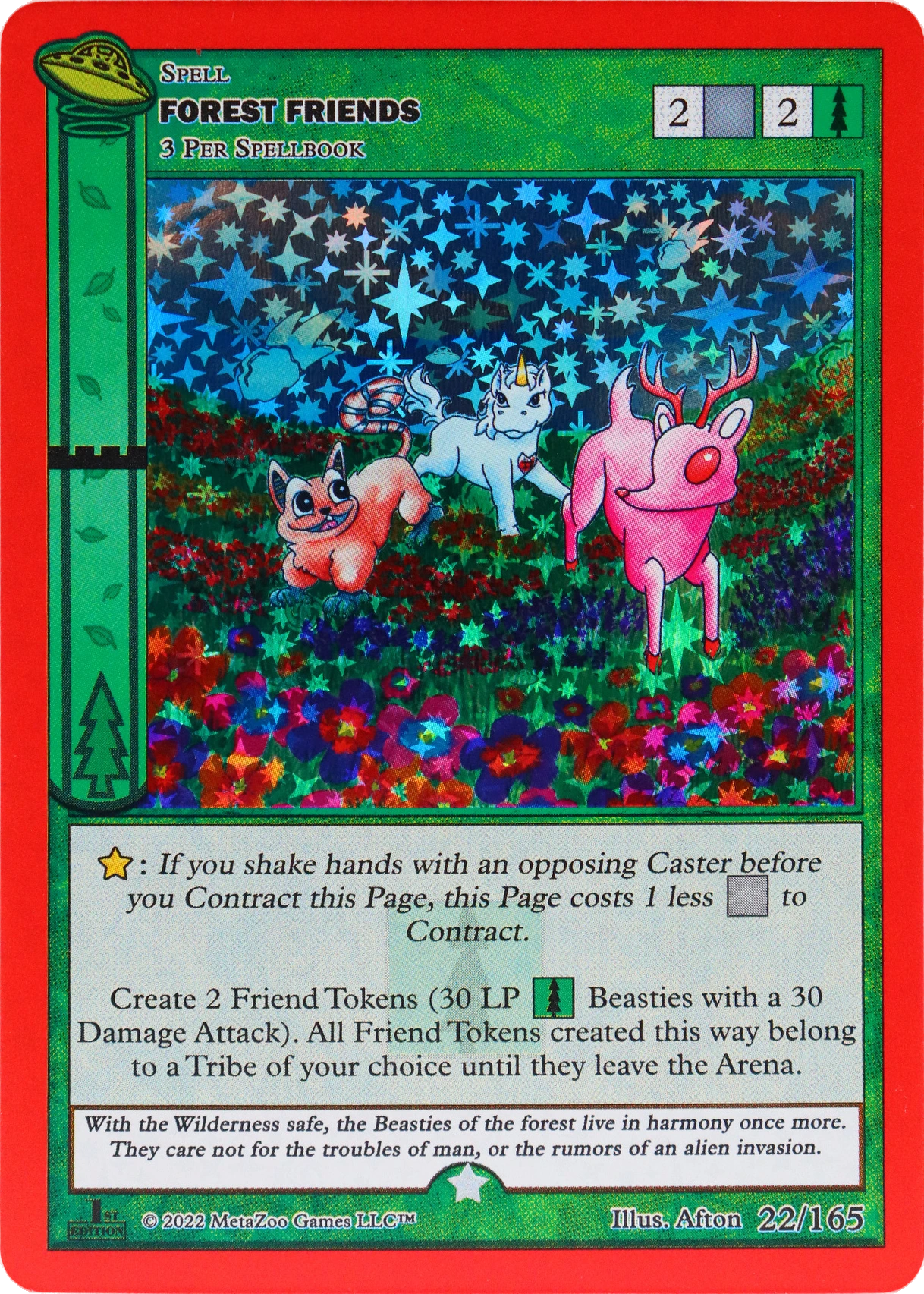 Forest Friends 22/165 Full Holo MetaZoo UFO
