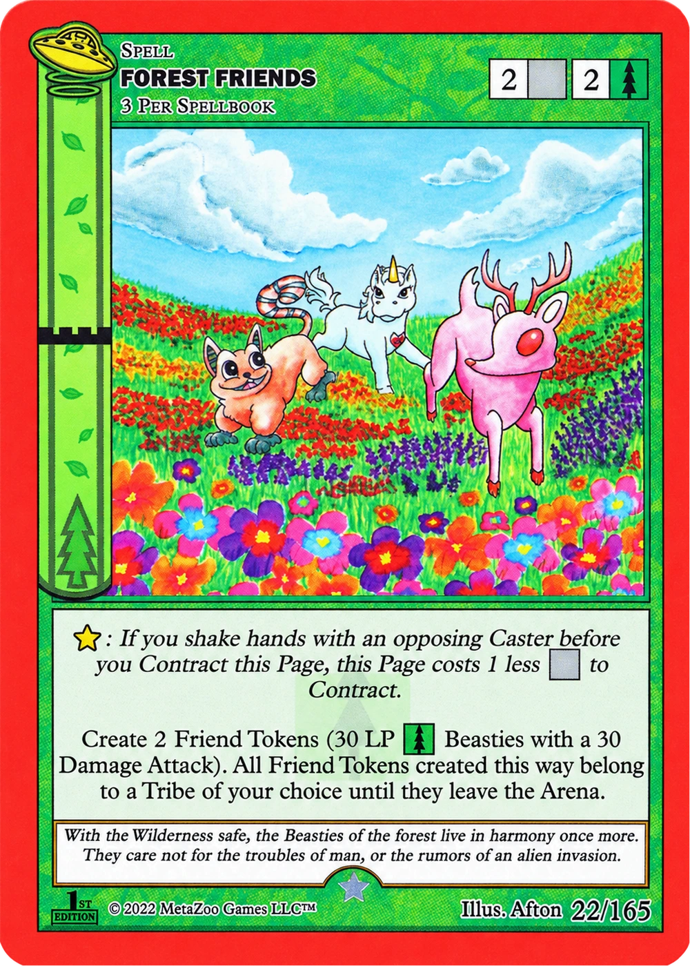 Forest Friends 22/165 Non-Holo MetaZoo UFO