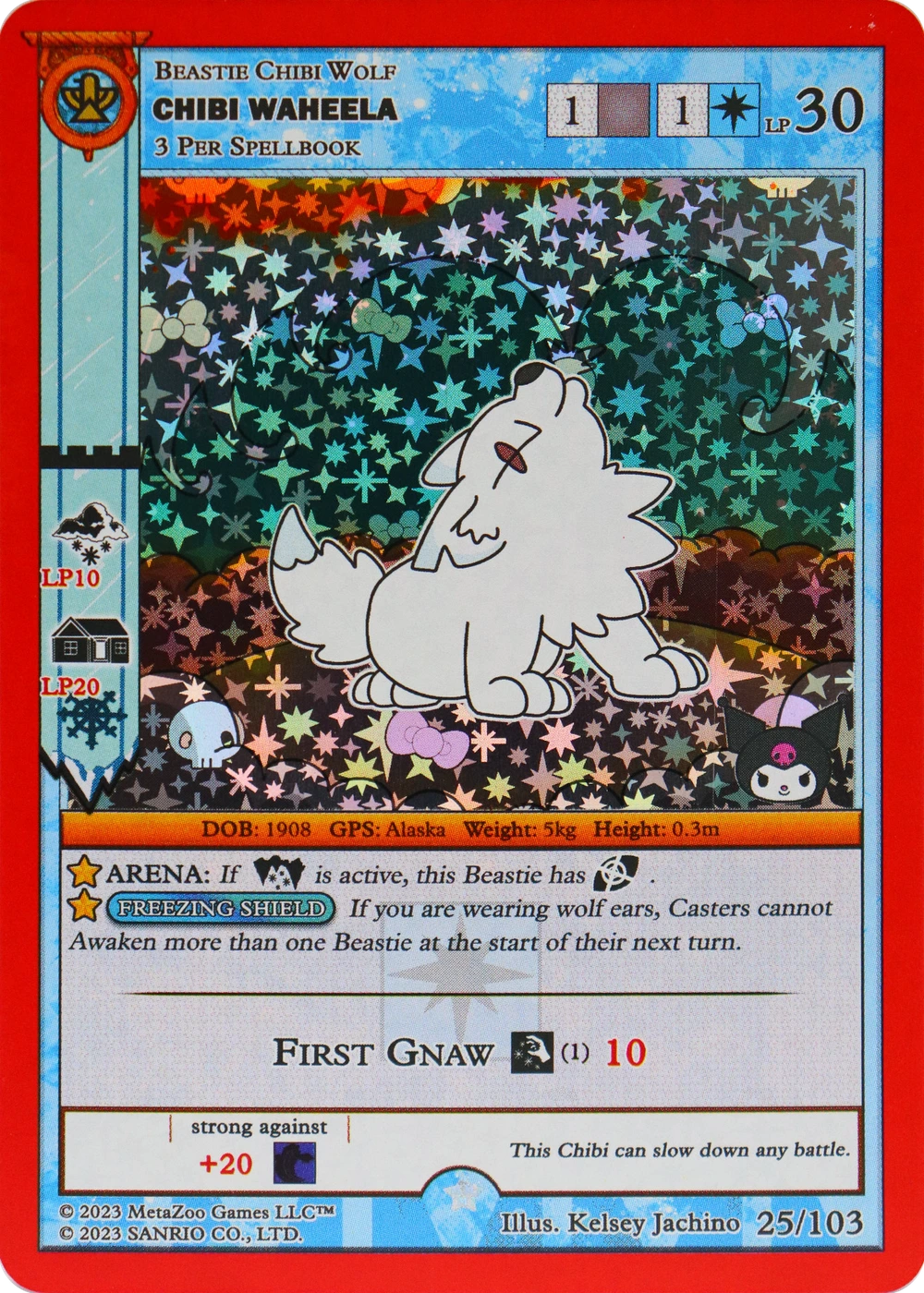Chibi Waheela 25/103 Full Holo — Kuromi's Cryptid Carnival