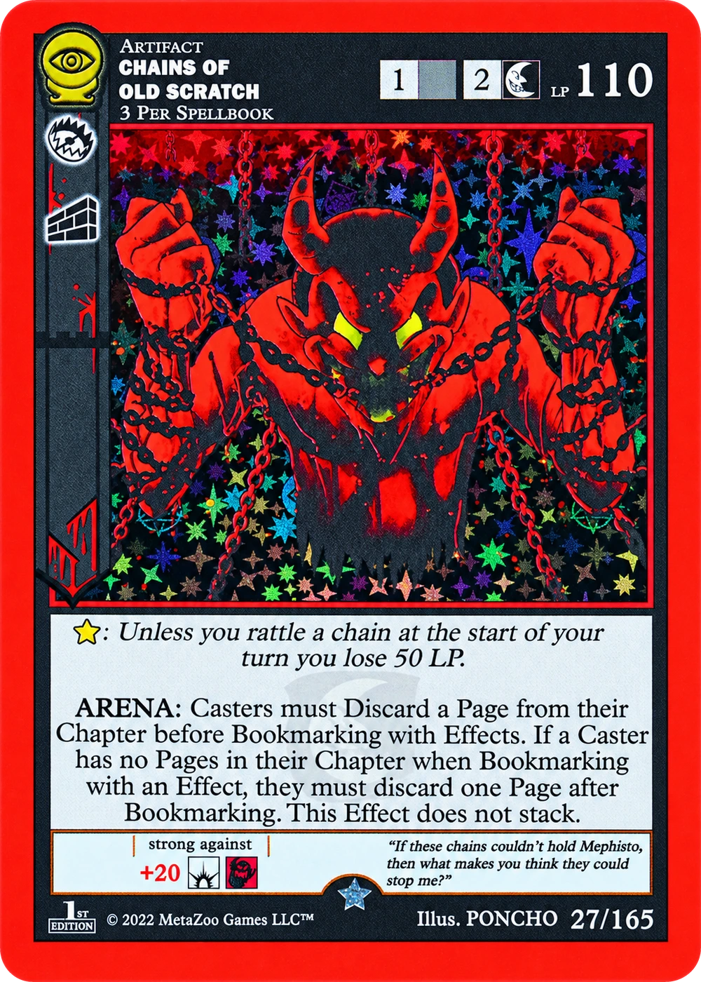 Chains of Old Scratch Full Holo — MetaZoo Seance