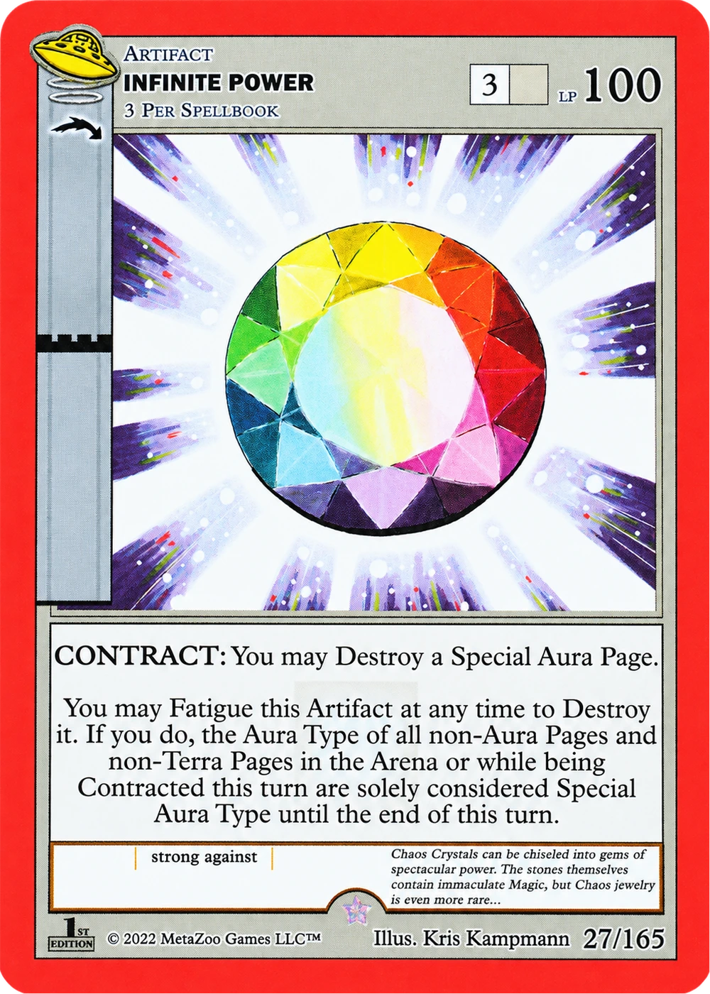 Infinite Power 27/165 Non-Holo MetaZoo UFO