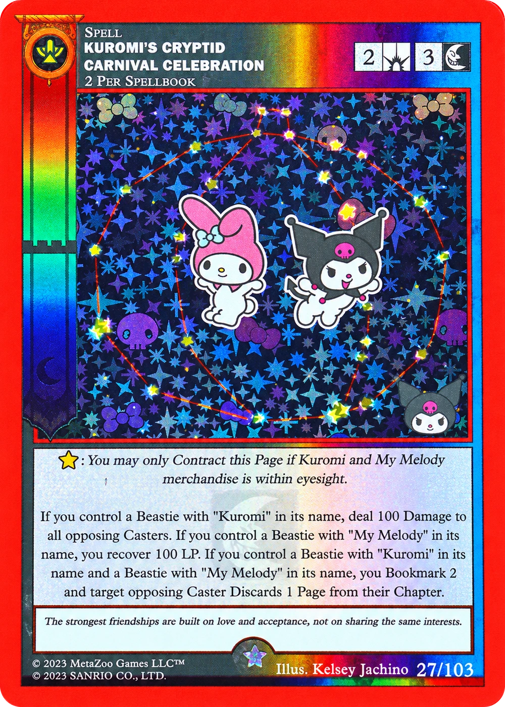 Kuromi's Cryptid Carnival Celebration 27/103 Full Holo — Kuromi's Cryptid Carnival