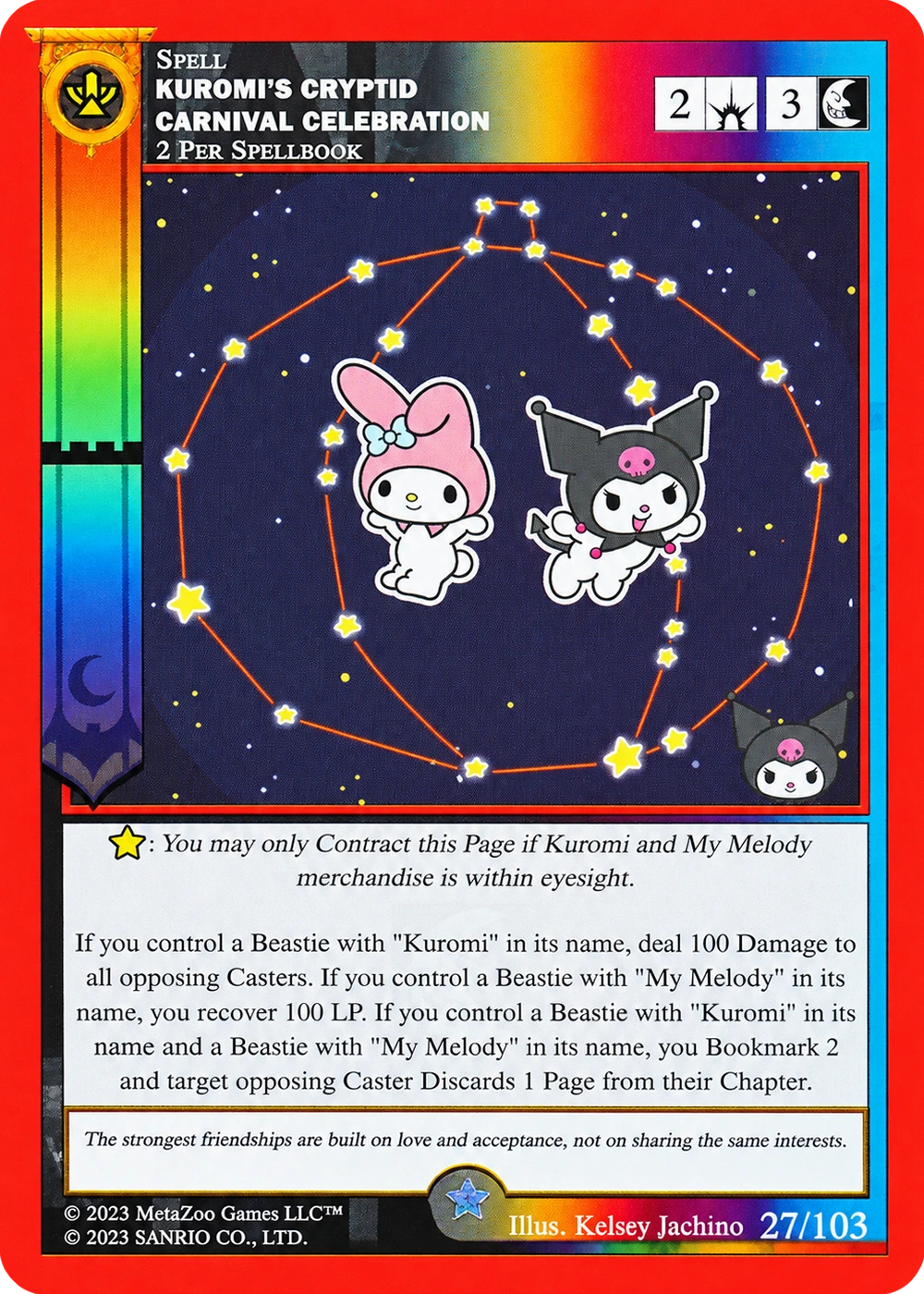 Kuromi's Cryptid Carnival Celebration 27/103 Non-Holo — Kuromi's Cryptid Carnival
