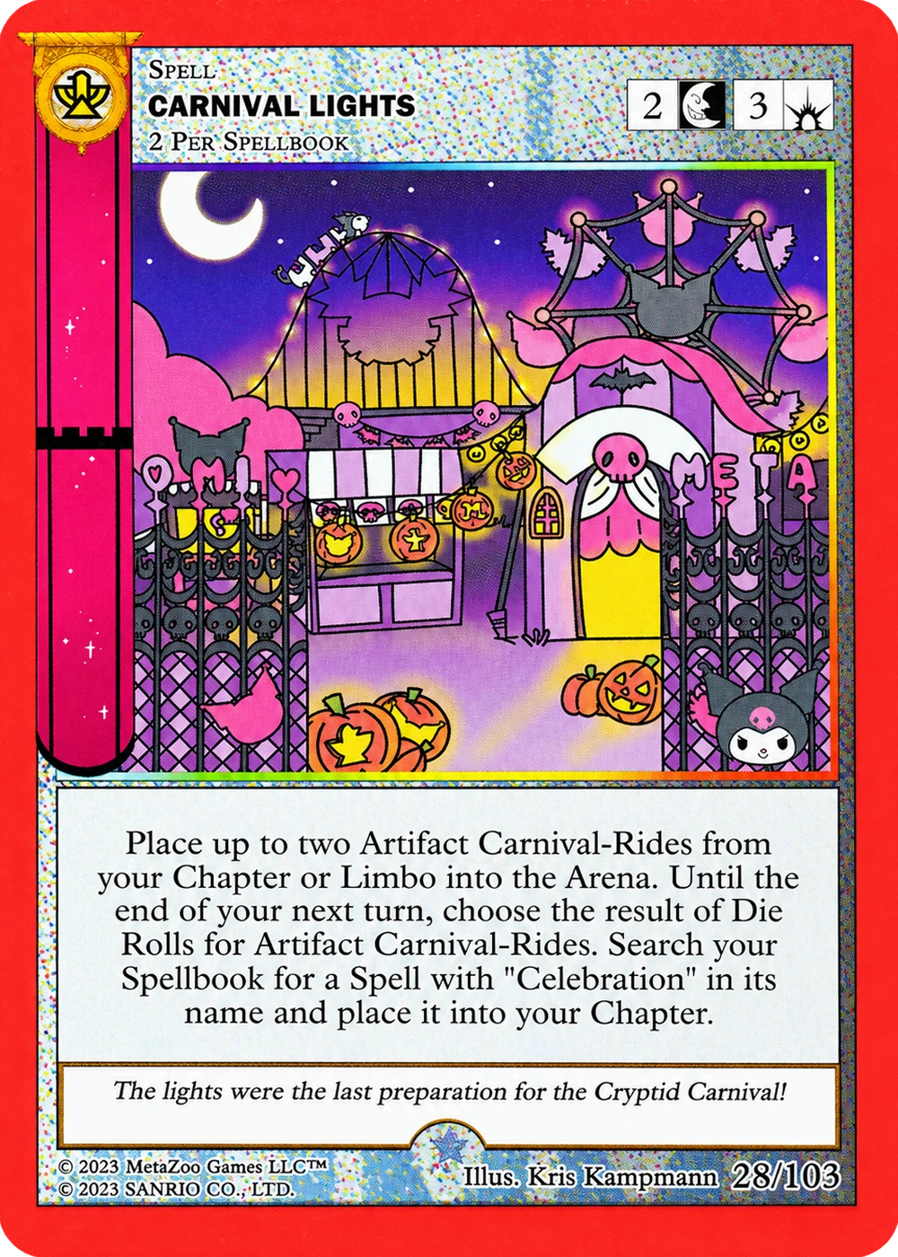 Carnival Lights 28/103 Non-Holo — Kuromi's Cryptid Carnival