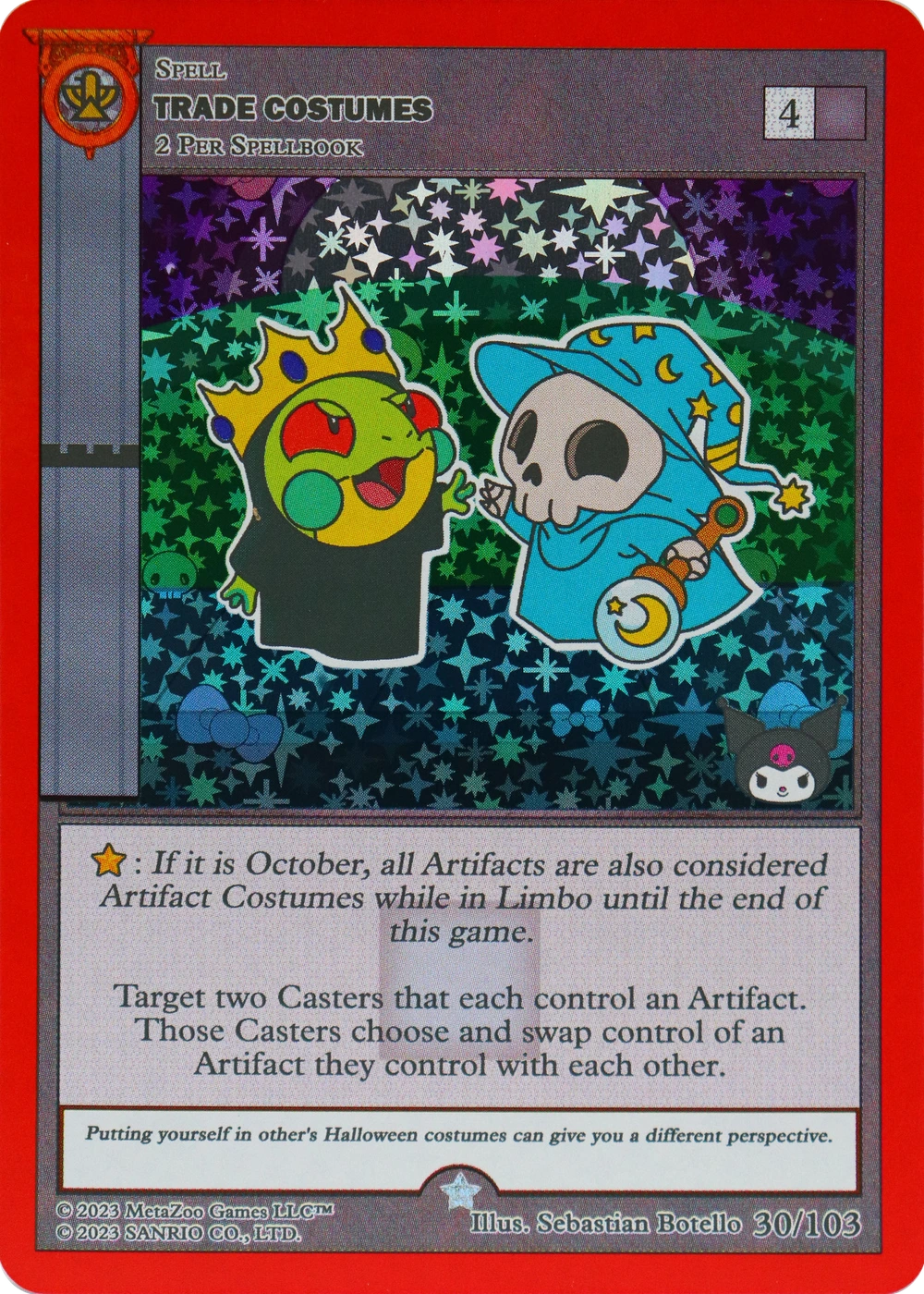 Trade Costumes 30/103 Full Holo — Kuromi's Cryptid Carnival