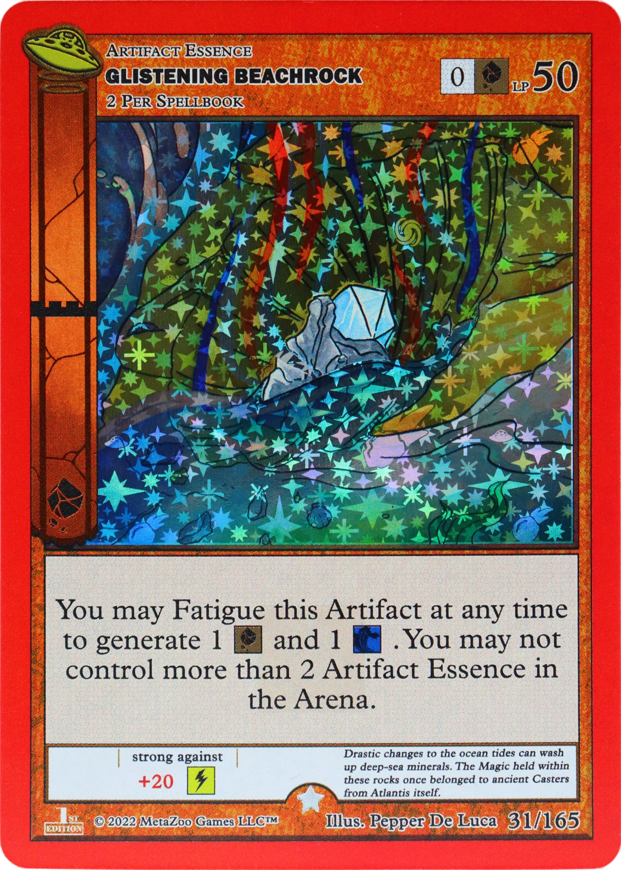 Glistening Beachrock 31/165 Full Holo MetaZoo UFO
