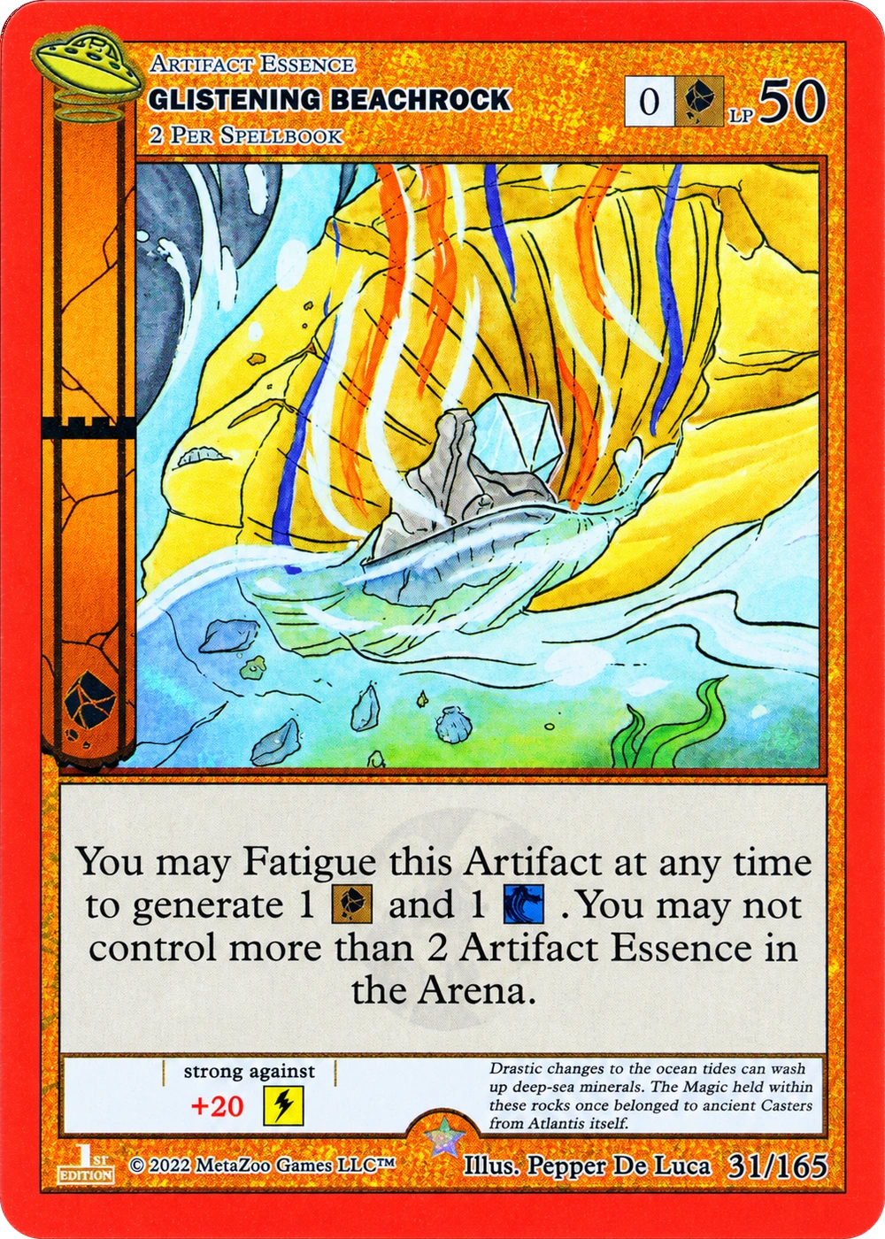 Glistening Beachrock 31/165 Non-Holo MetaZoo UFO