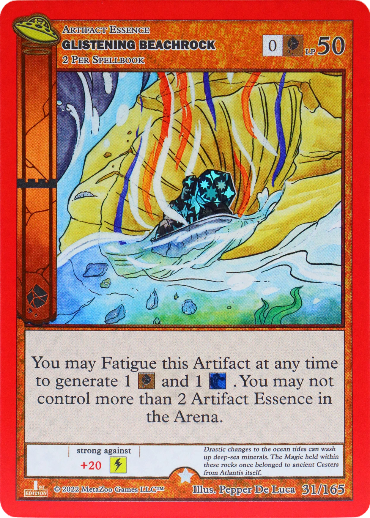 Glistening Beachrock 31/165 Reverse Holo MetaZoo UFO