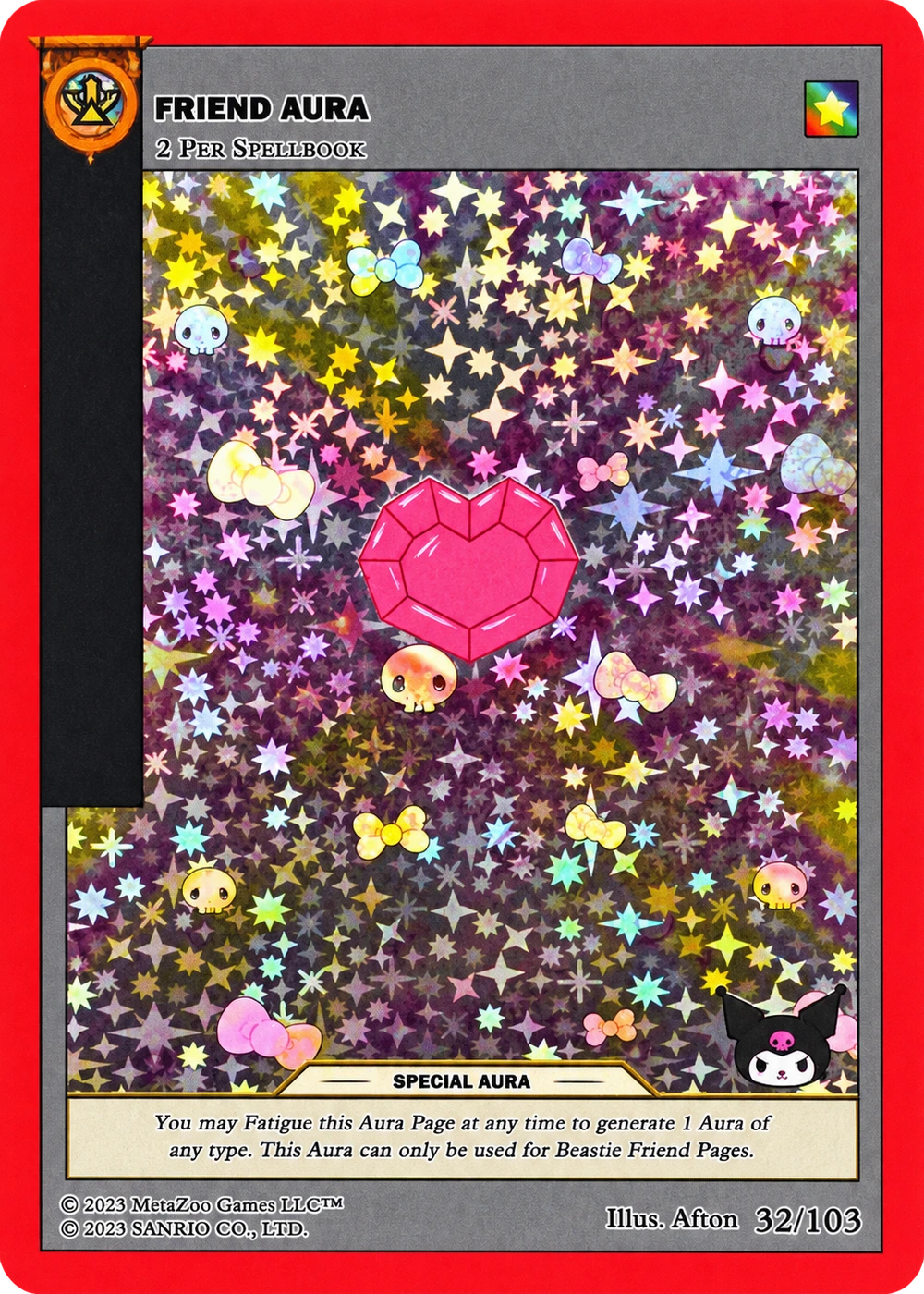 Friend Aura 32/103 Full Holo — Kuromi's Cryptid Carnival