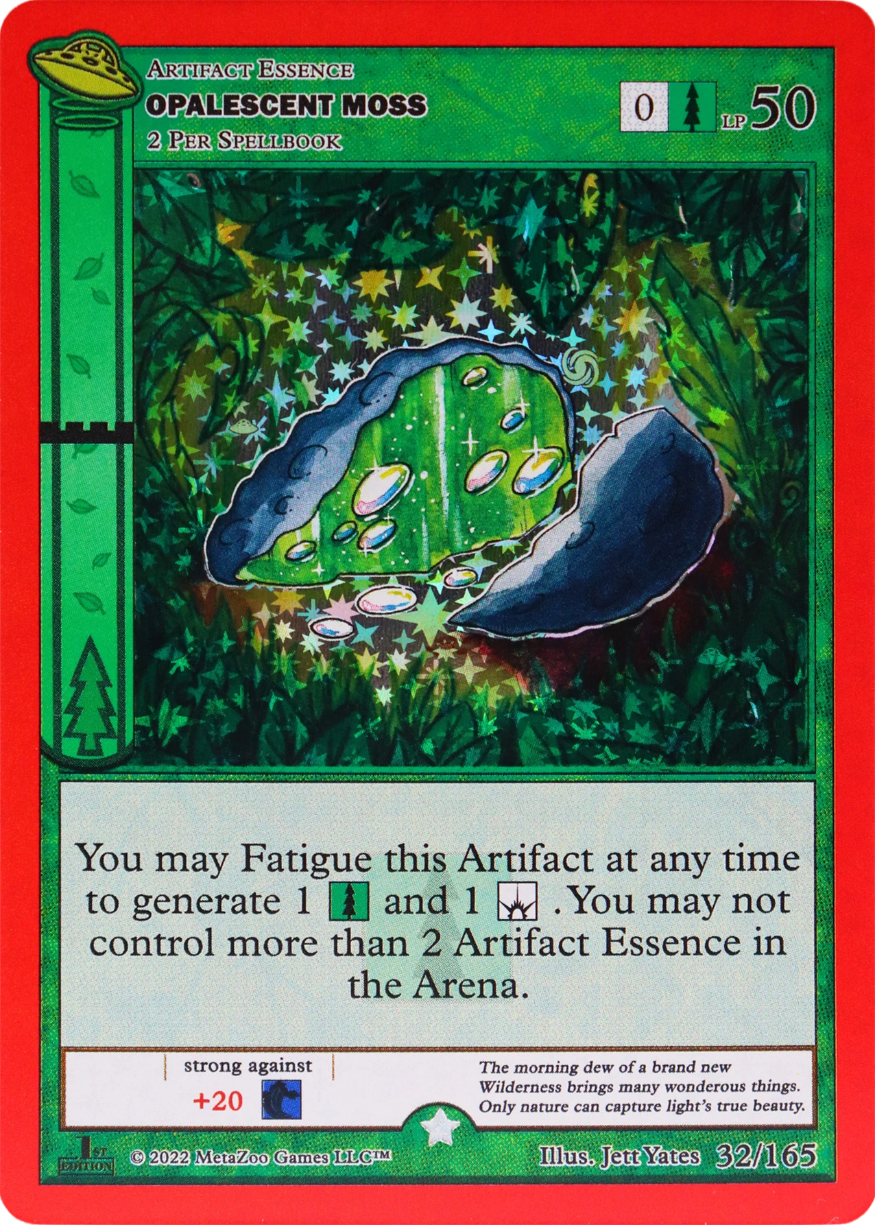 Opalescent Moss 32/165 Full Holo MetaZoo UFO