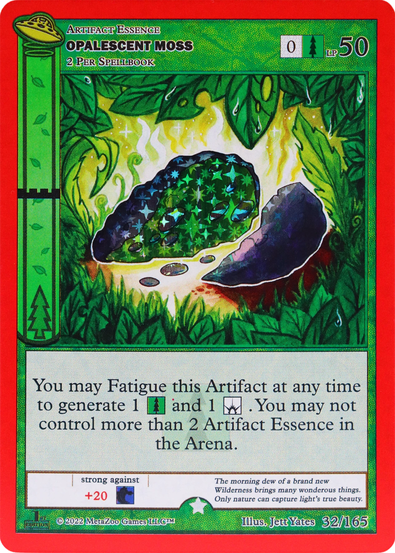 Opalescent Moss 32/165 Reverse Holo MetaZoo UFO