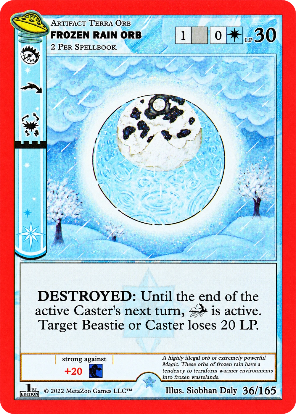 Frozen Rain Orb 36/165 Non-Holo MetaZoo UFO