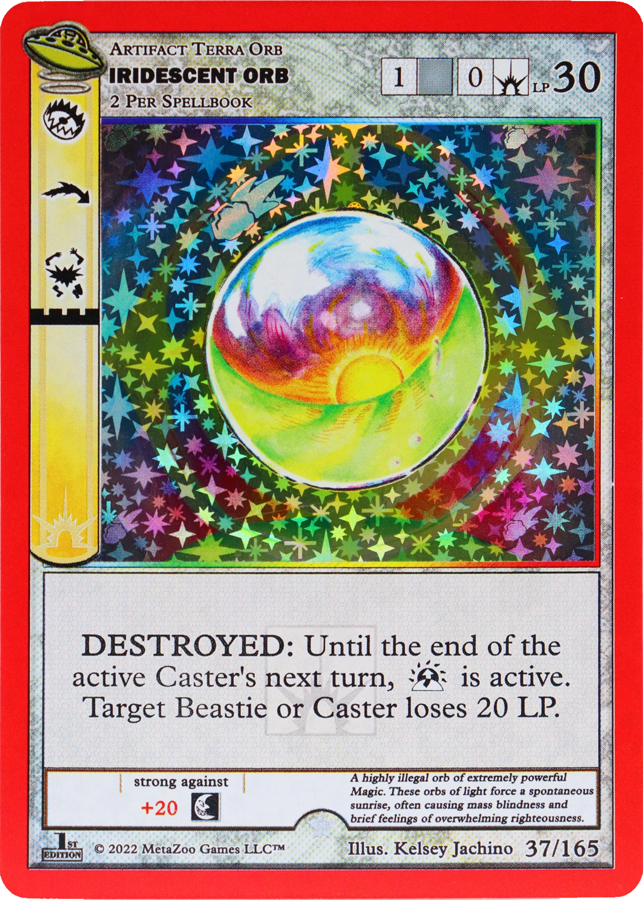 Iridescent Orb 37/165 Full Holo MetaZoo UFO