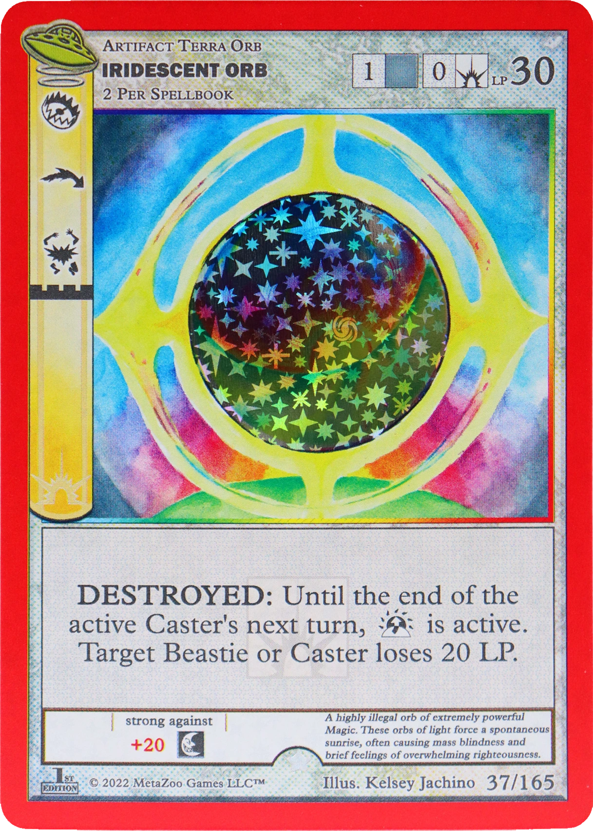Iridescent Orb 37/165 Reverse Holo MetaZoo UFO