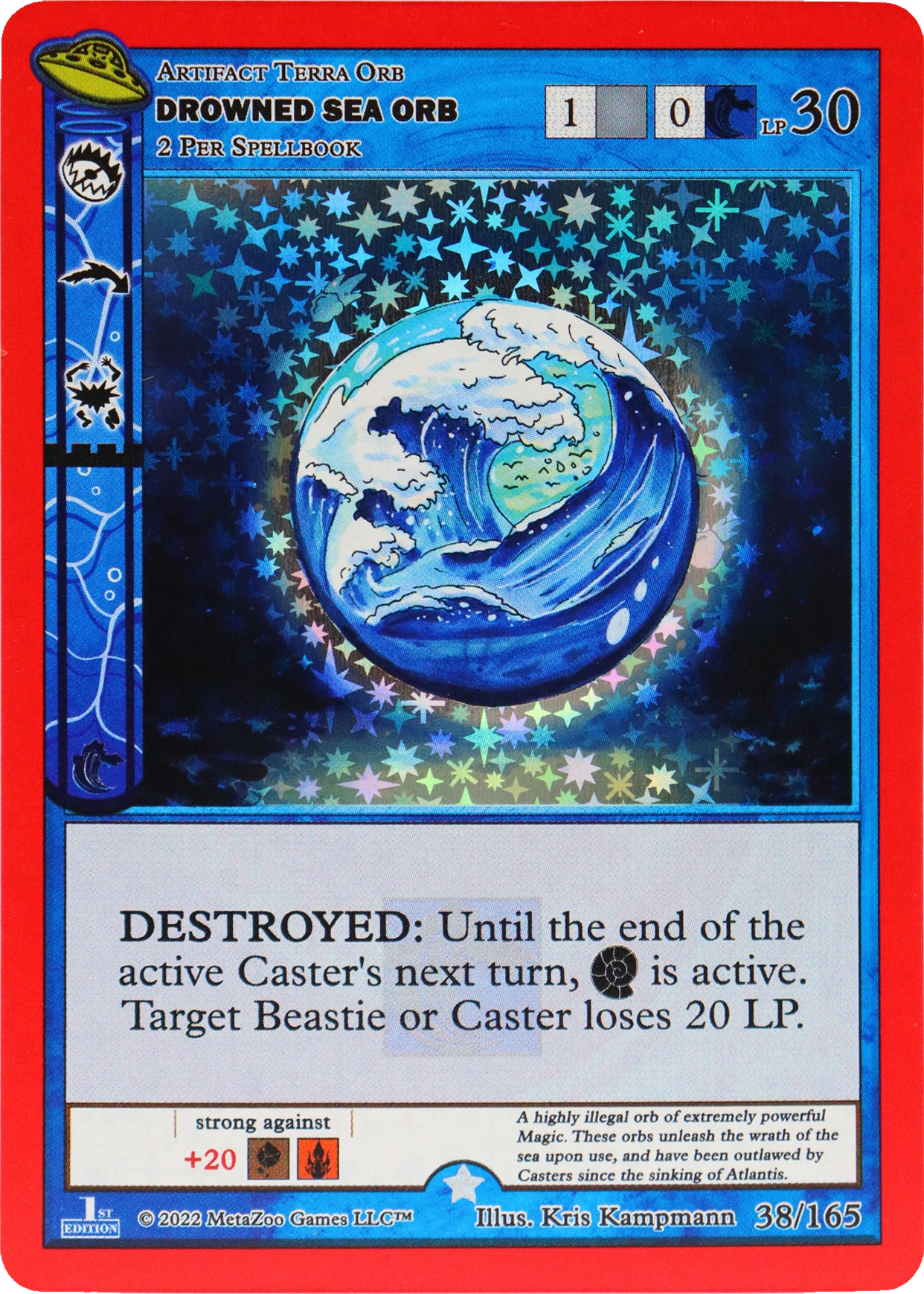 Drowned Sea Orb 38/165 Full Holo MetaZoo UFO