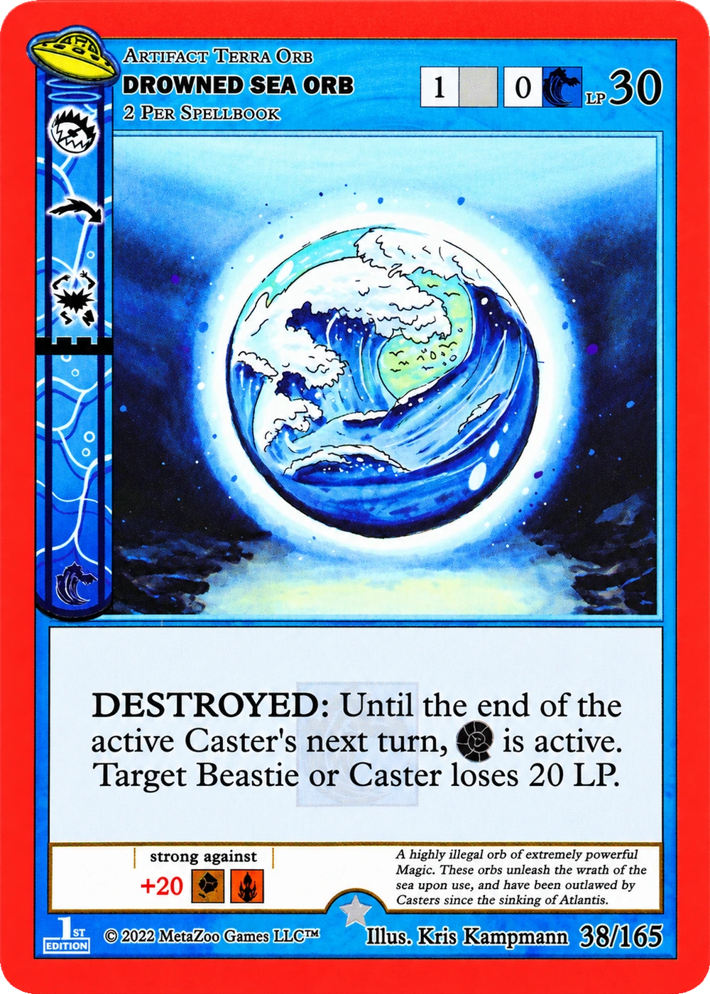 Drowned Sea Orb 38/165 Non-Holo MetaZoo UFO
